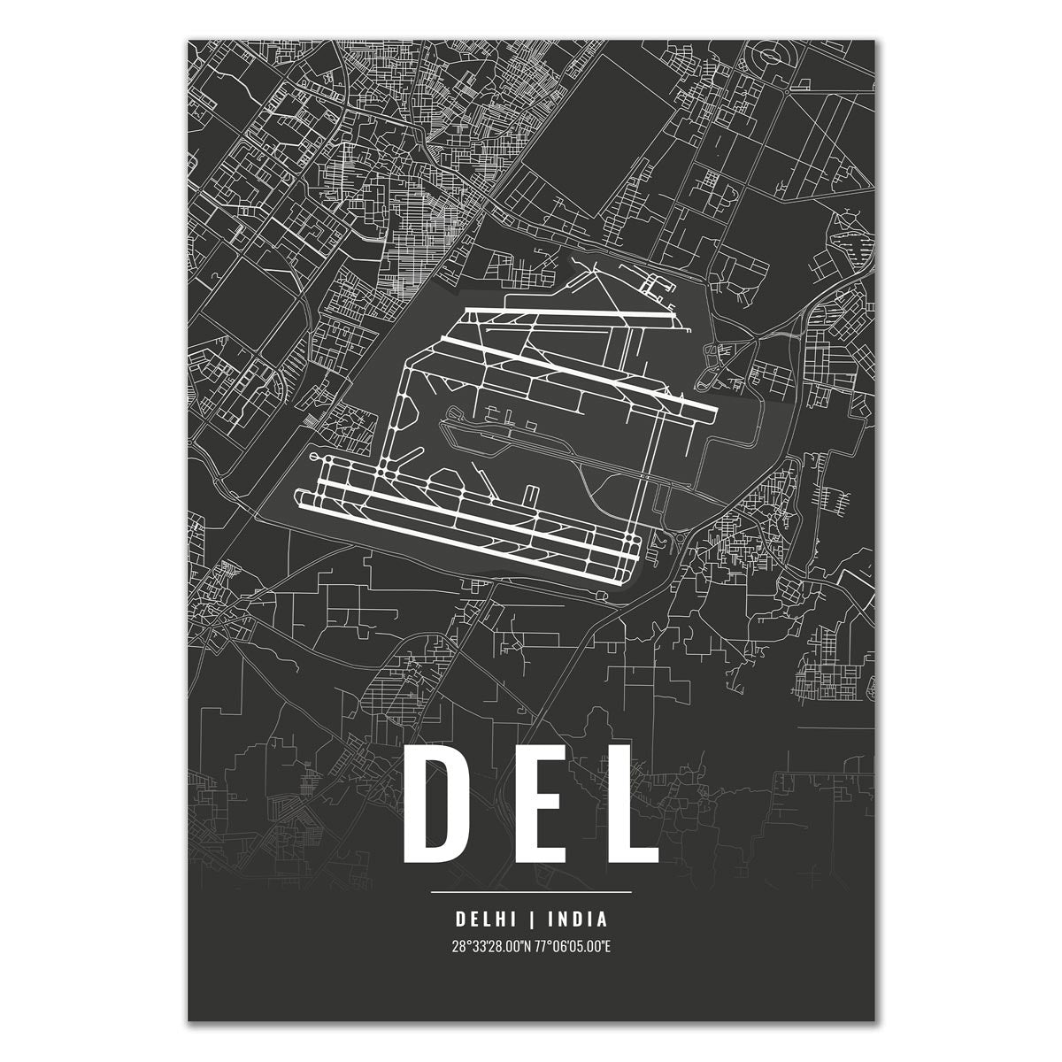 Flughafen Poster - DEL - Delhi