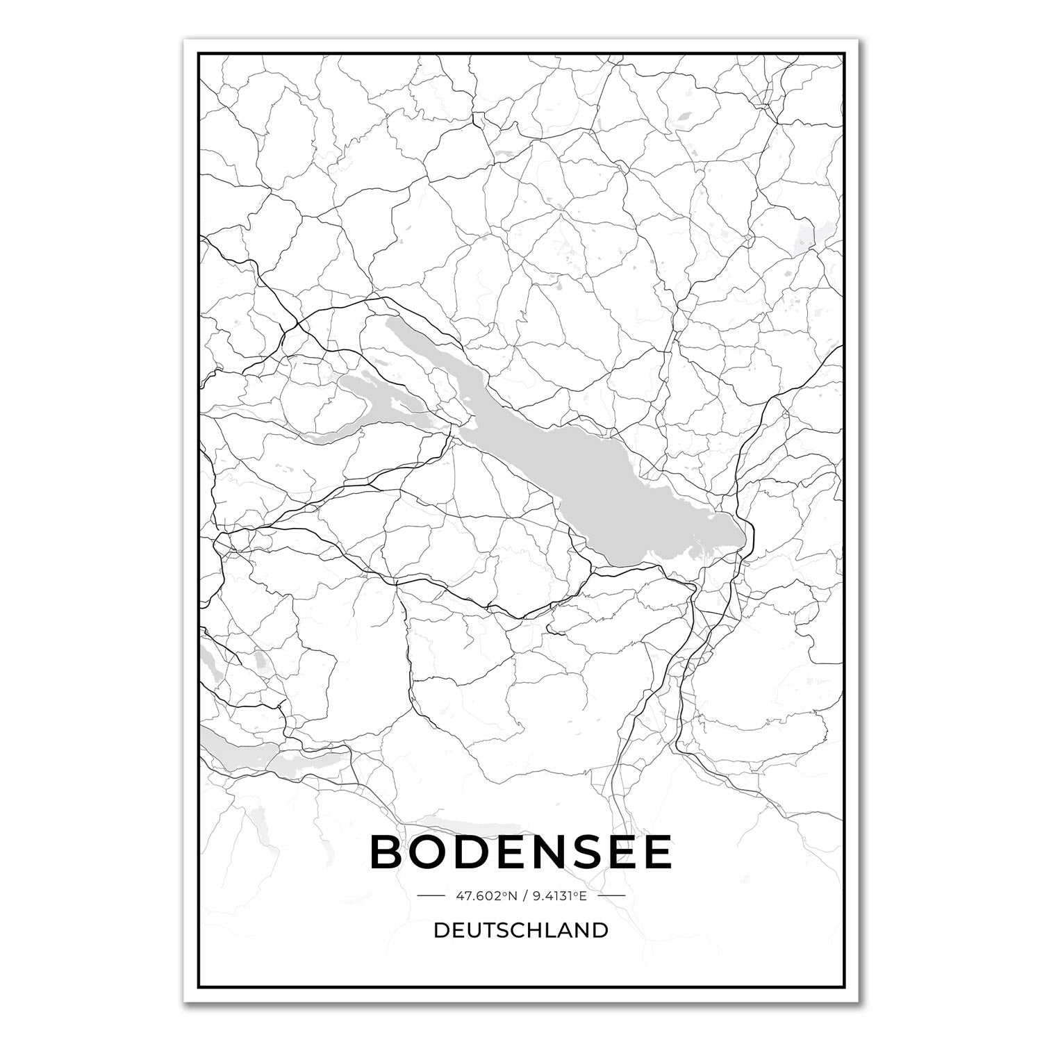 See Karten Poster - Bodensee