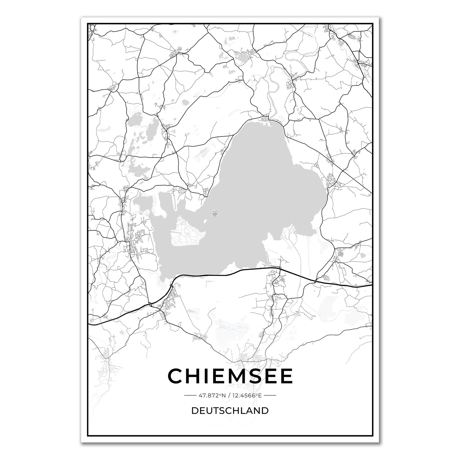 See Karten Poster - Chiemsee