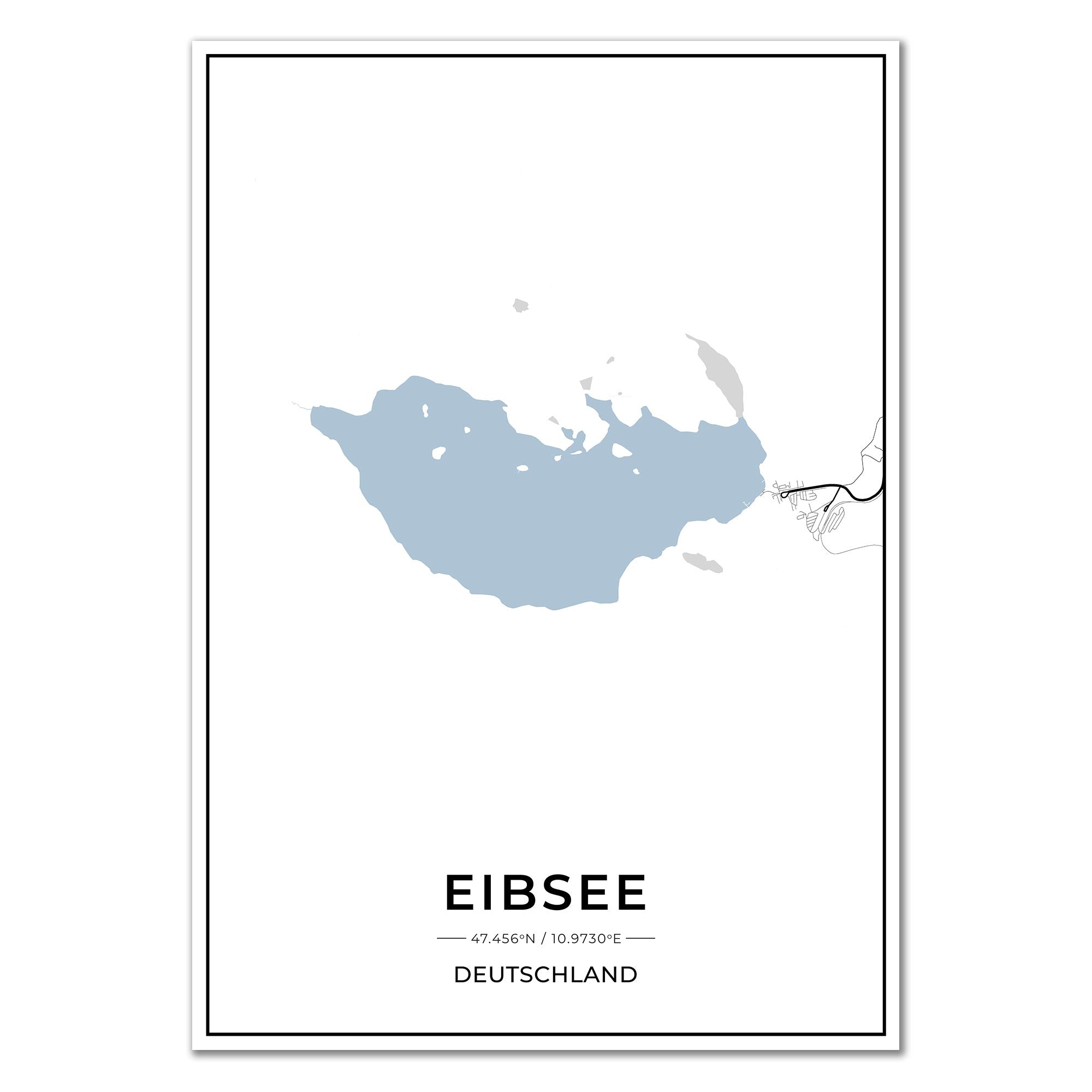 See Karten Poster - Eibsee