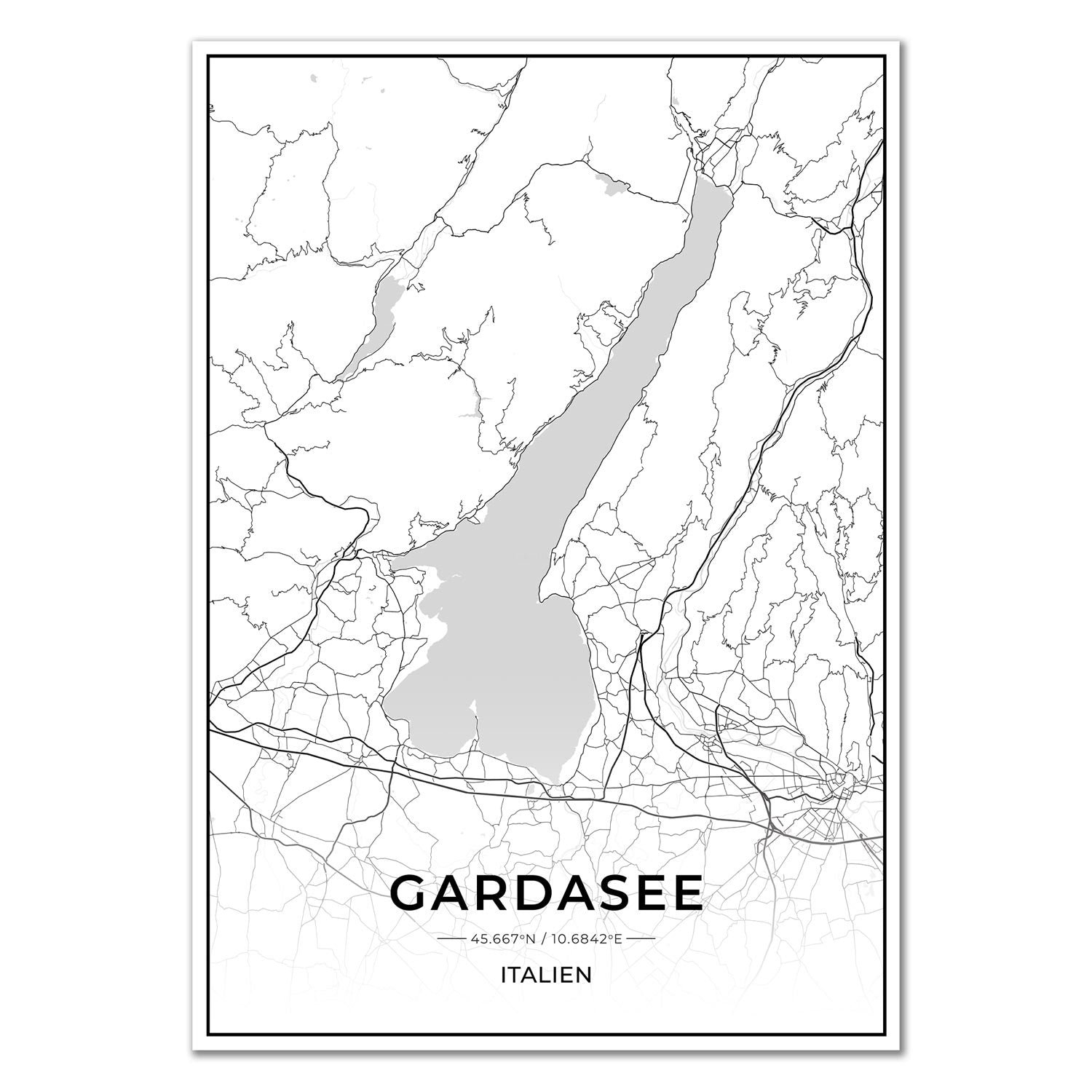 See Karten Poster - Gardasee
