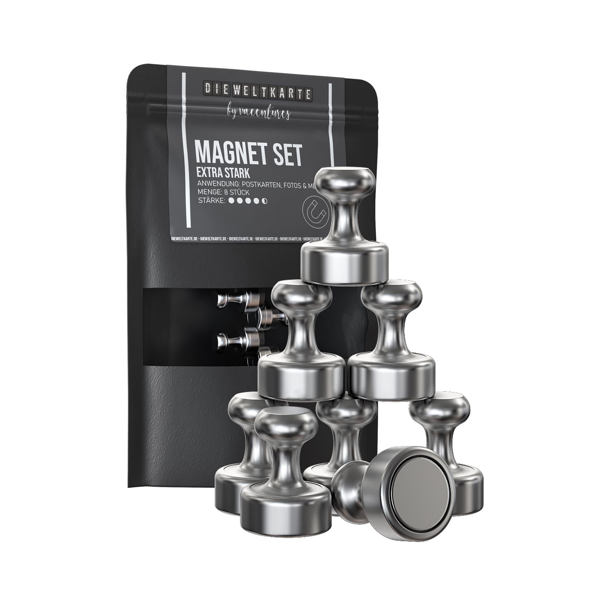Magnet Set - Kegelmagnete Extra STARK - 8 Stück