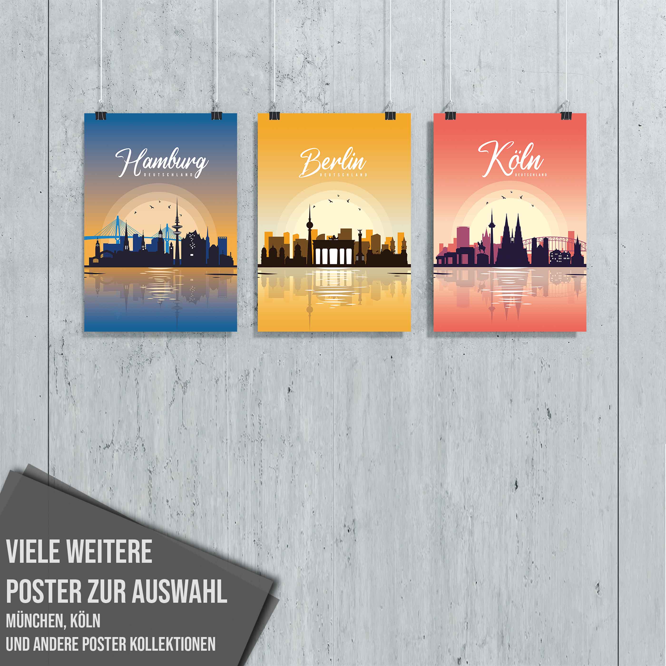 Poster Berlin Skyline - by "Lou"