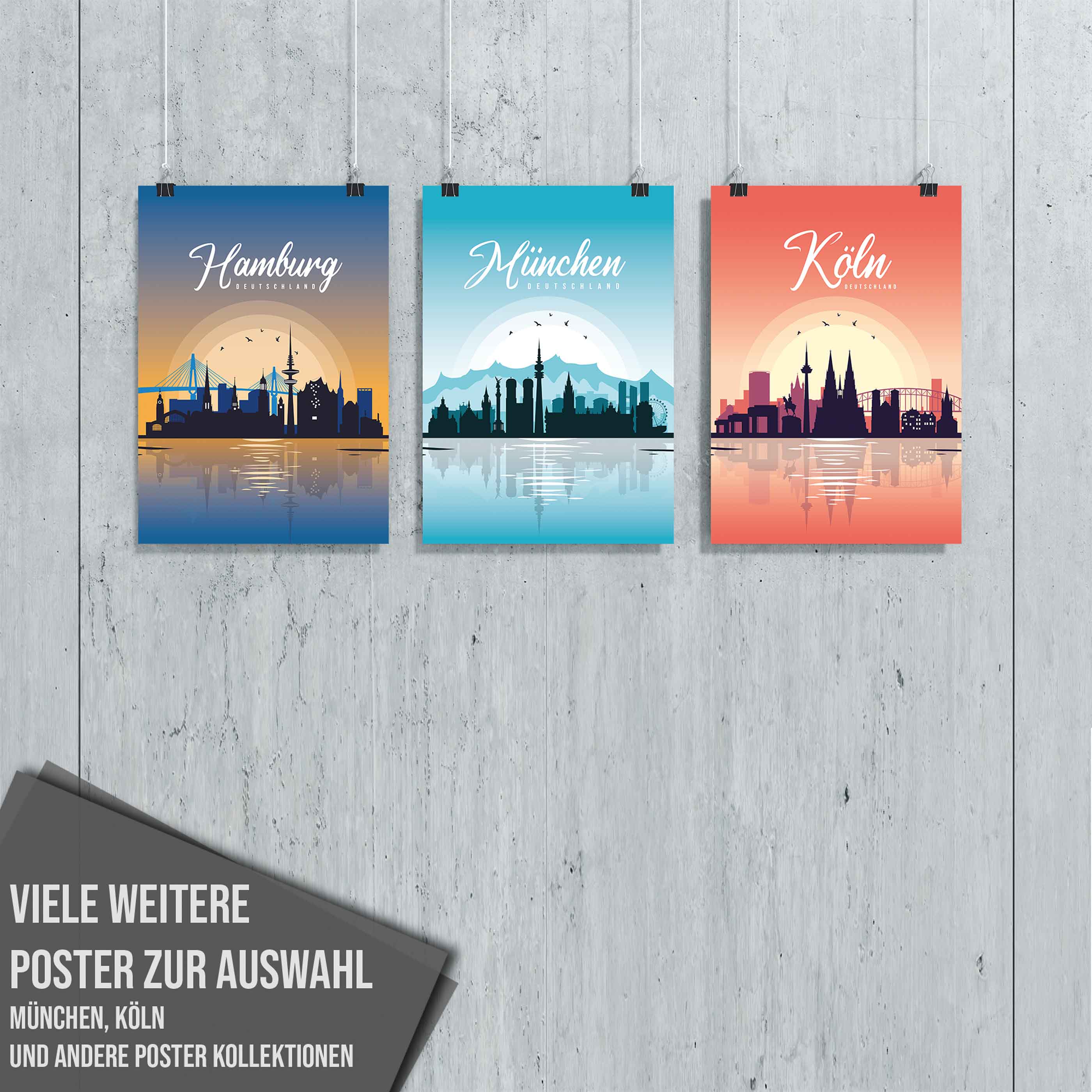 Poster München Skyline - by "Lou"