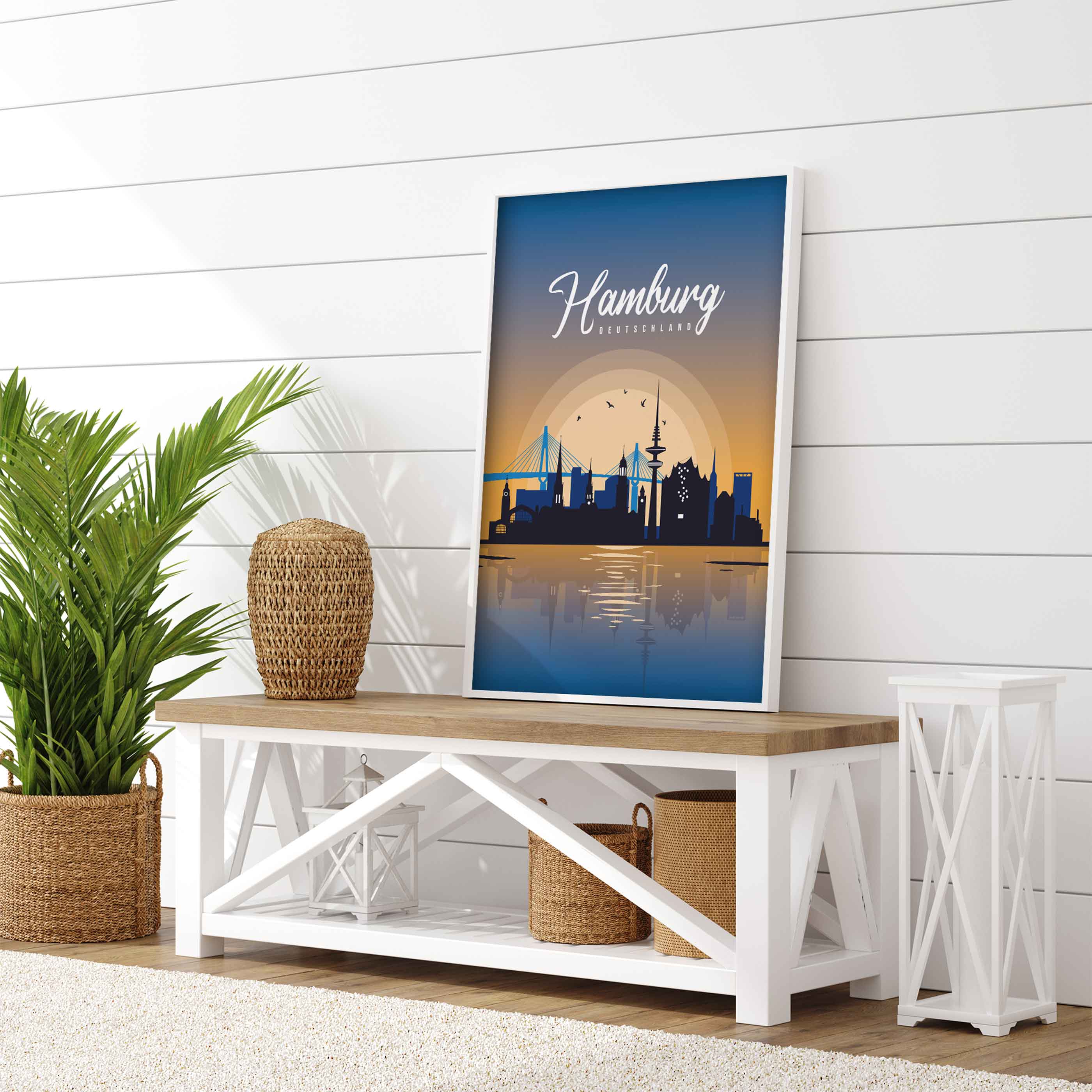 Poster Hamburg Skyline - by "Lou"