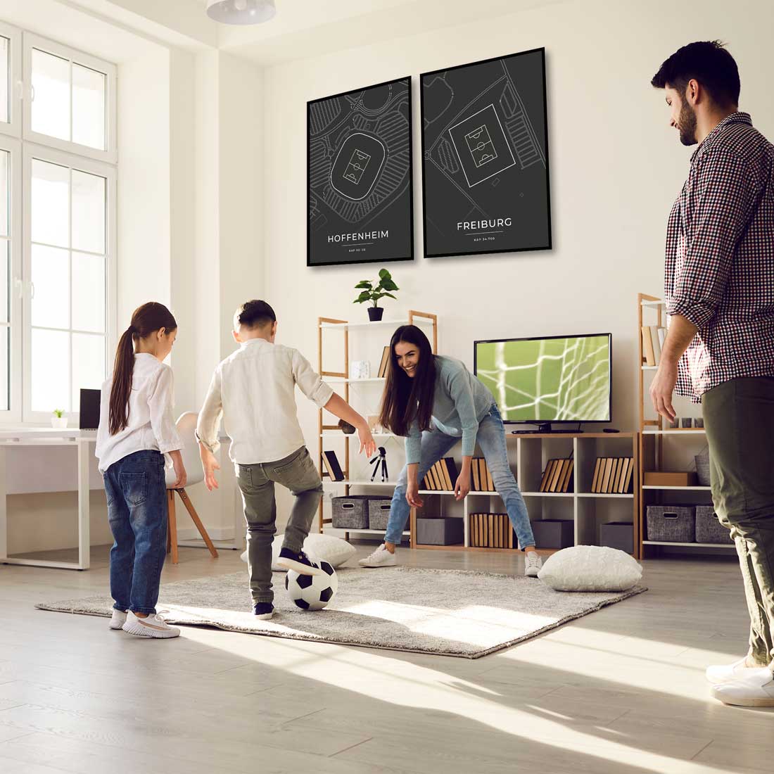 Stadion Poster - Hoffenheim - Fussball Karte