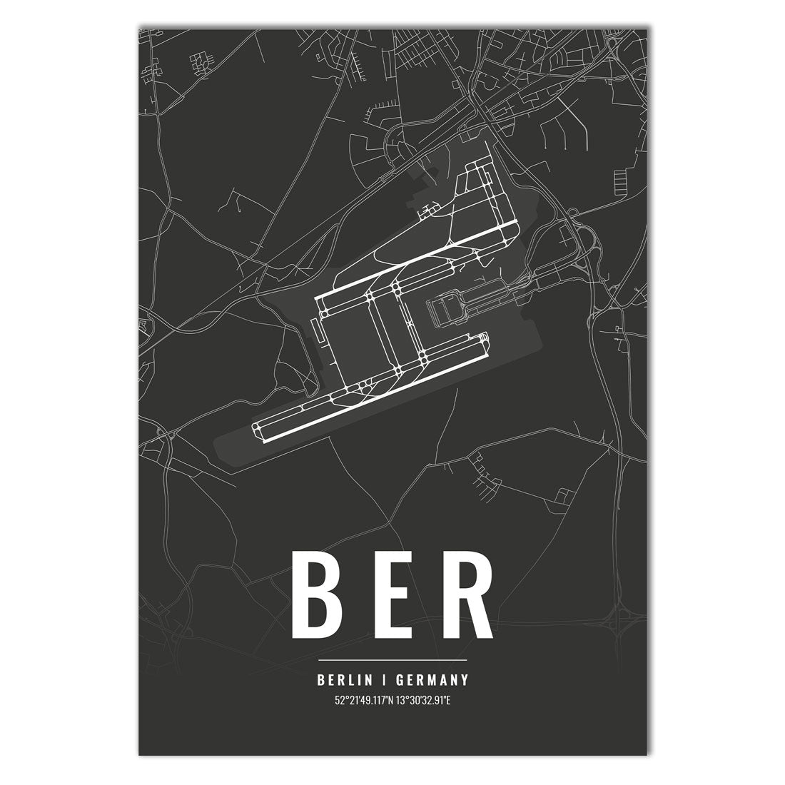 Flughafen Poster - BER - Berlin