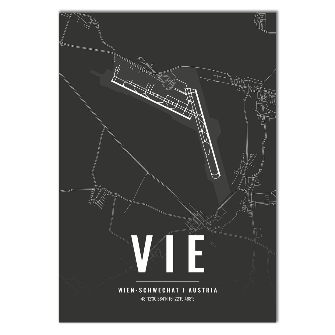 Flughafen Poster - VIE - Wien