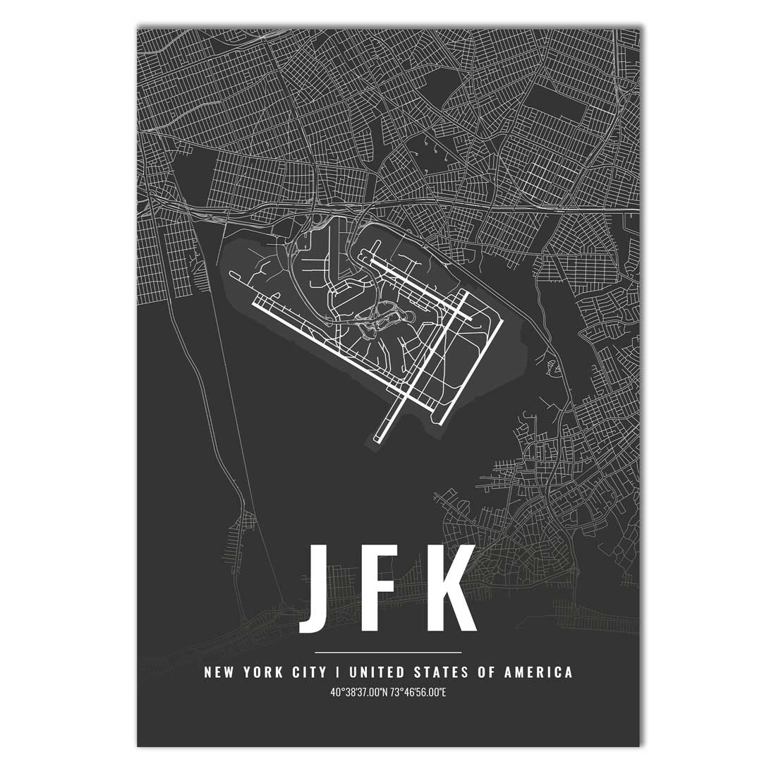 Flughafen Poster - JFK - New York City