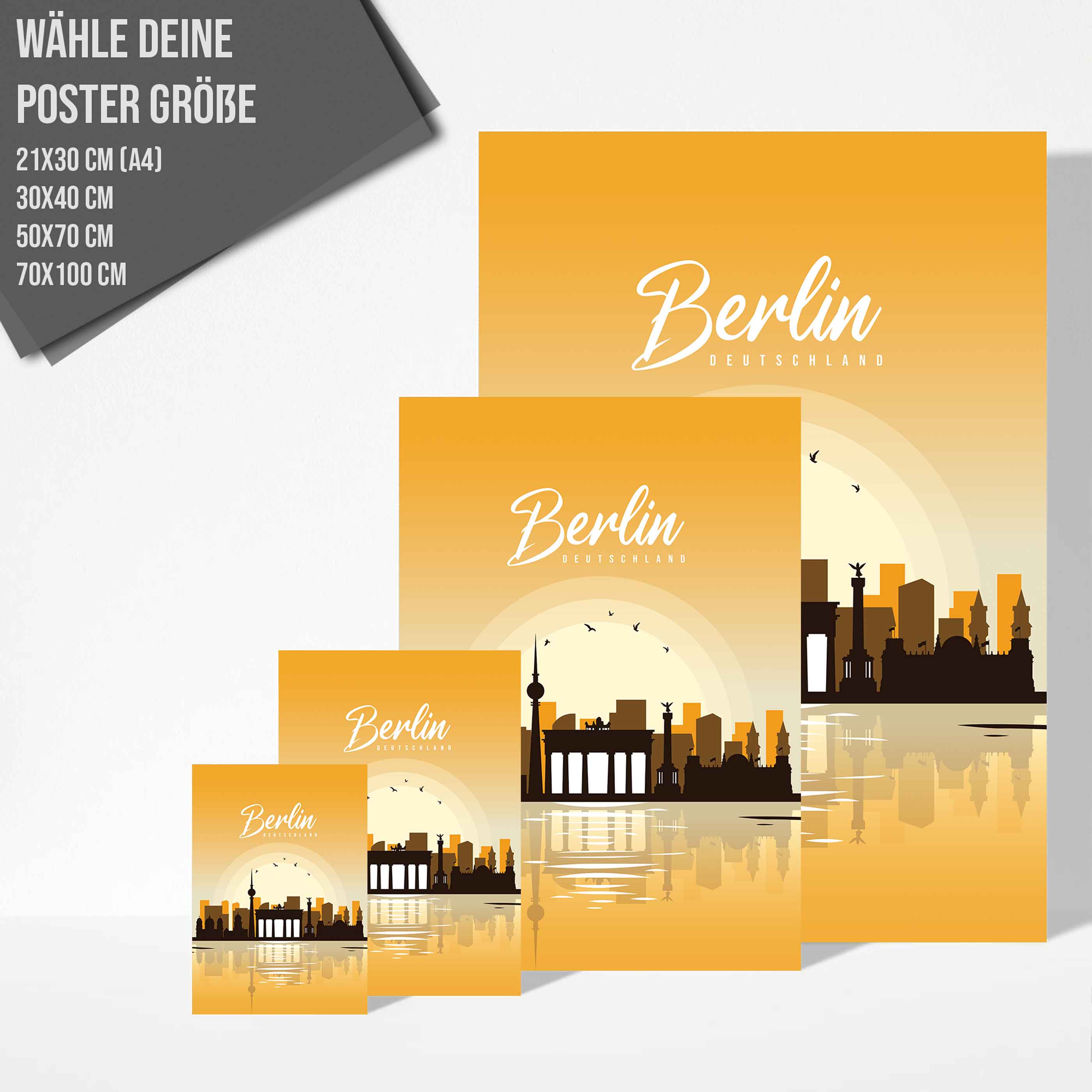 Poster Berlin Skyline - by "Lou"