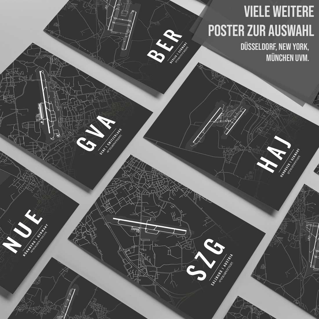 Flughafen Poster - SZG - Salzburg