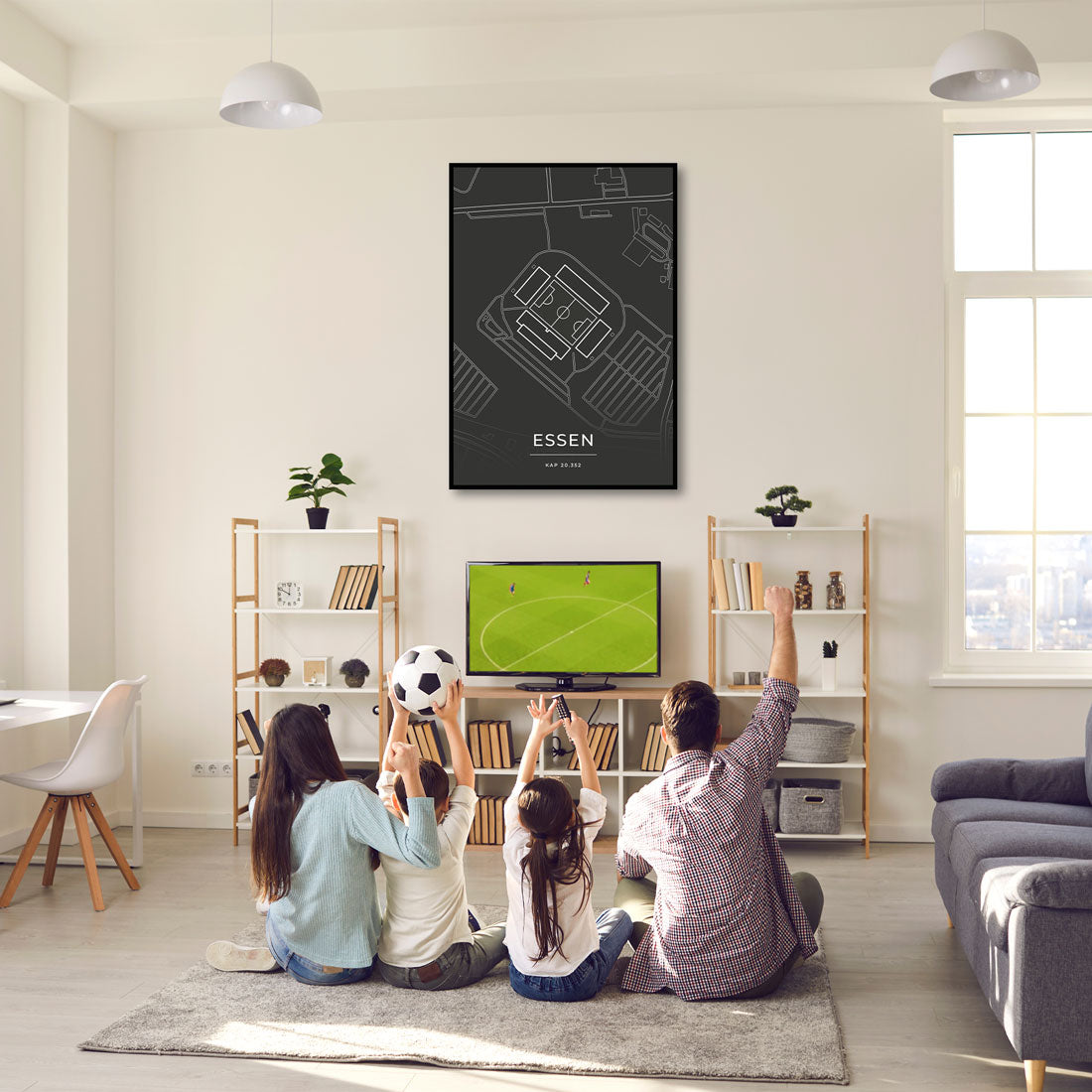 Stadion Poster - Essen - Fussball Karte