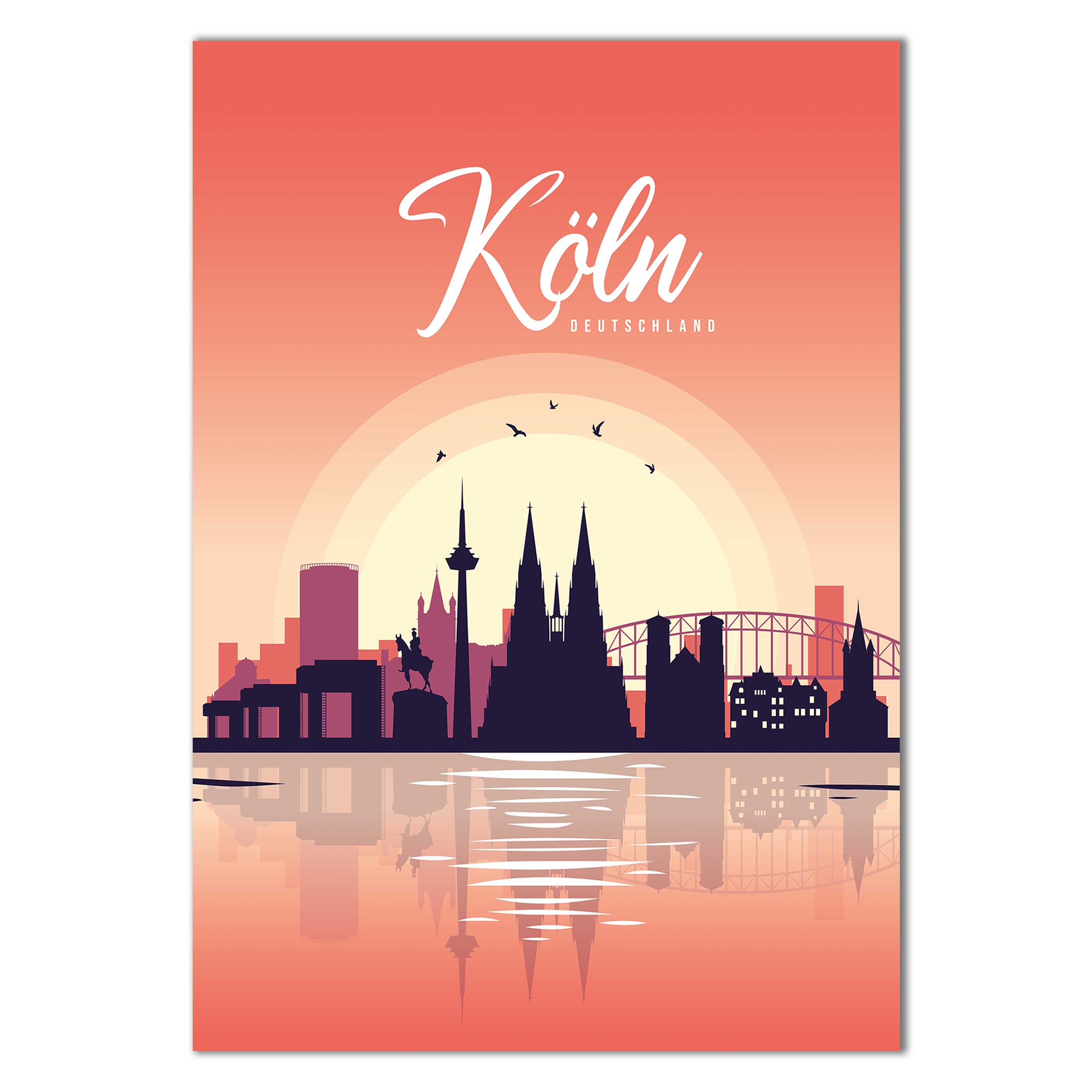 Poster Köln Skyline - by "Lou"