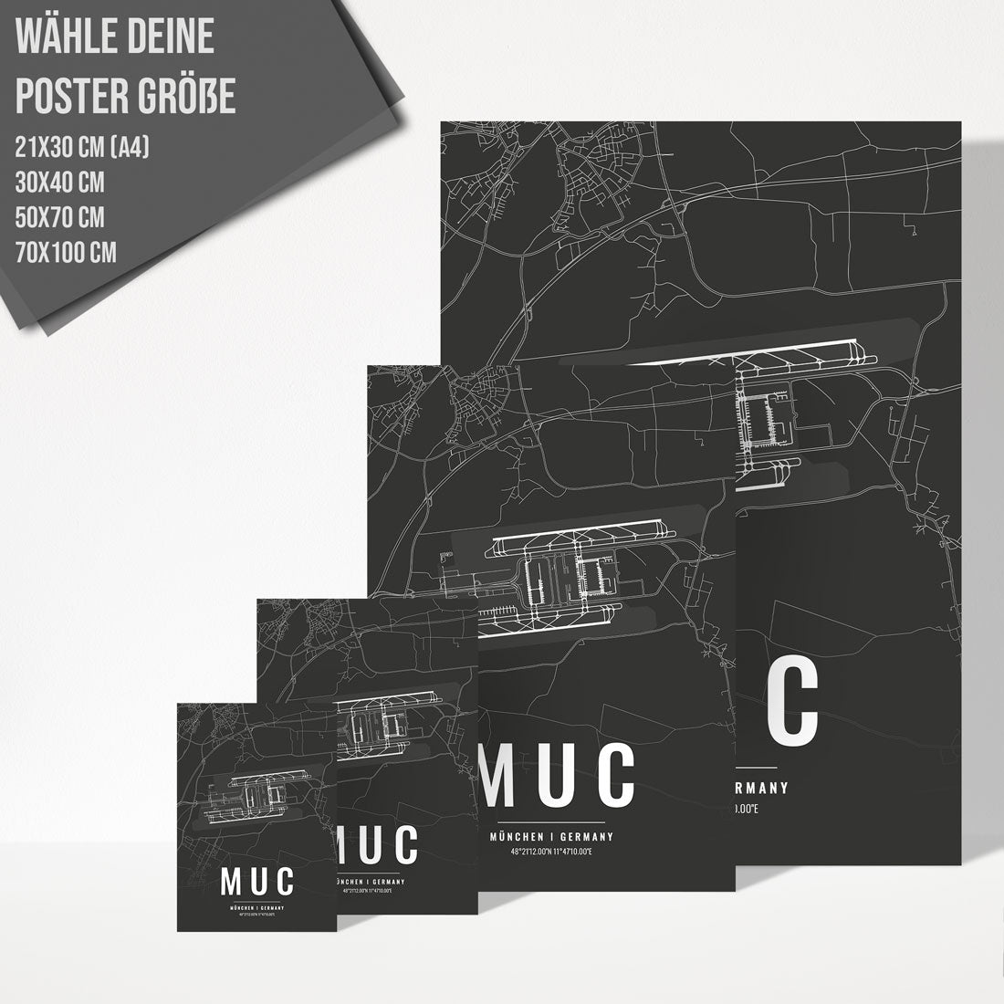 Flughafen Poster - MUC - München