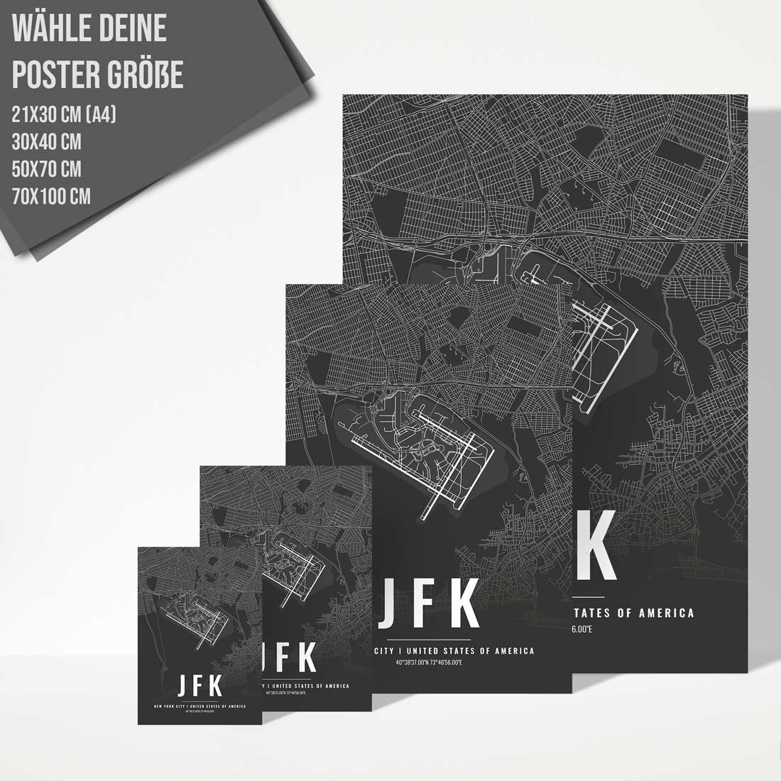 Flughafen Poster - JFK - New York City