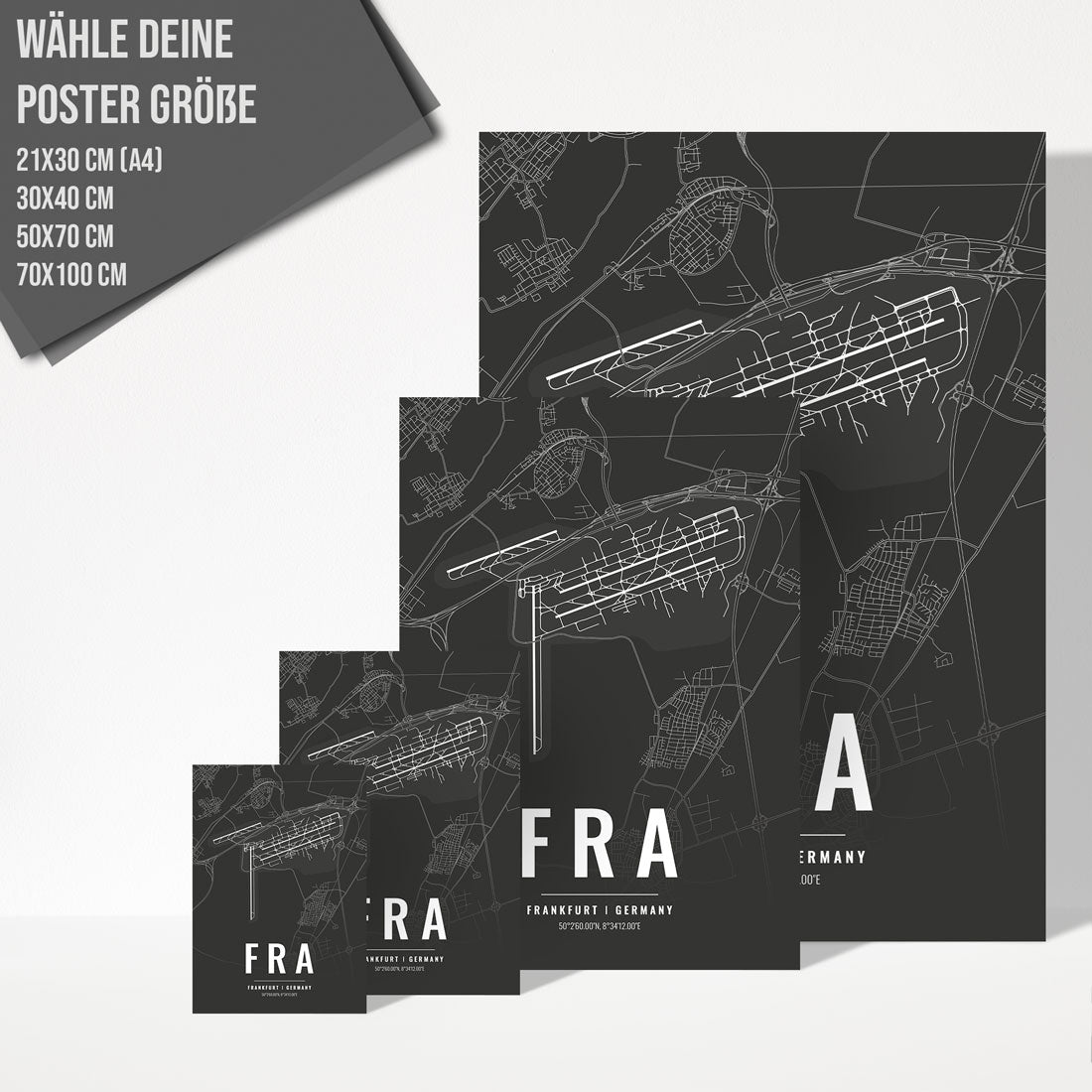 Flughafen Poster - FRA - Frankfurt