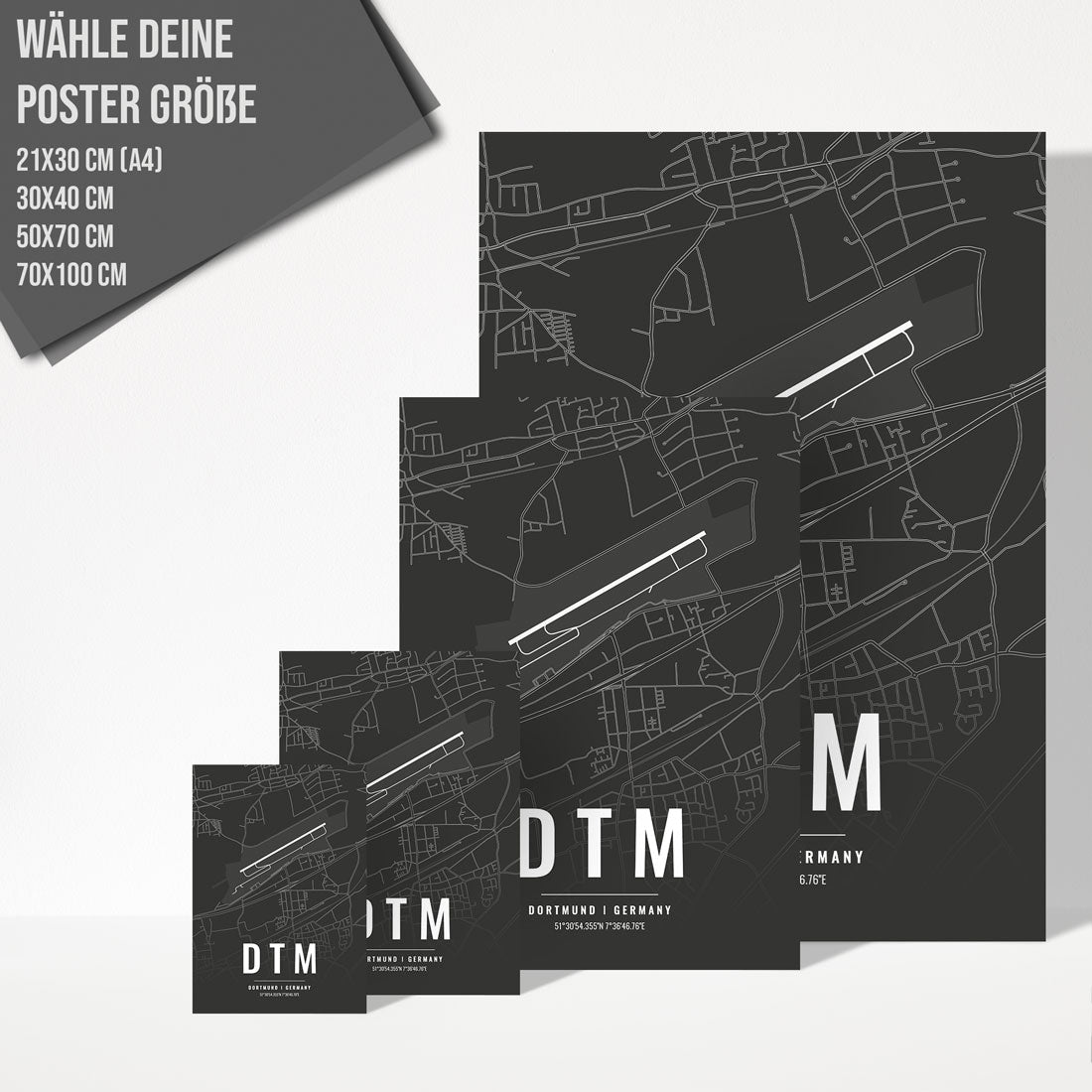 Flughafen Poster - DTM - Dortmund