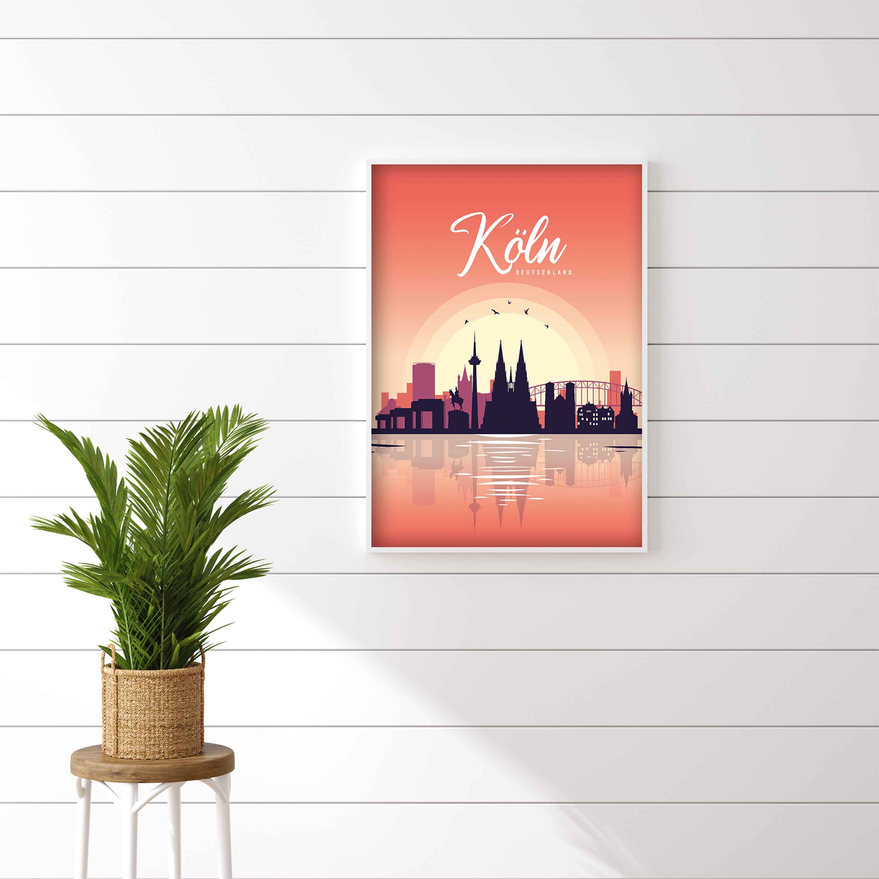 Poster Köln Skyline - by "Lou"