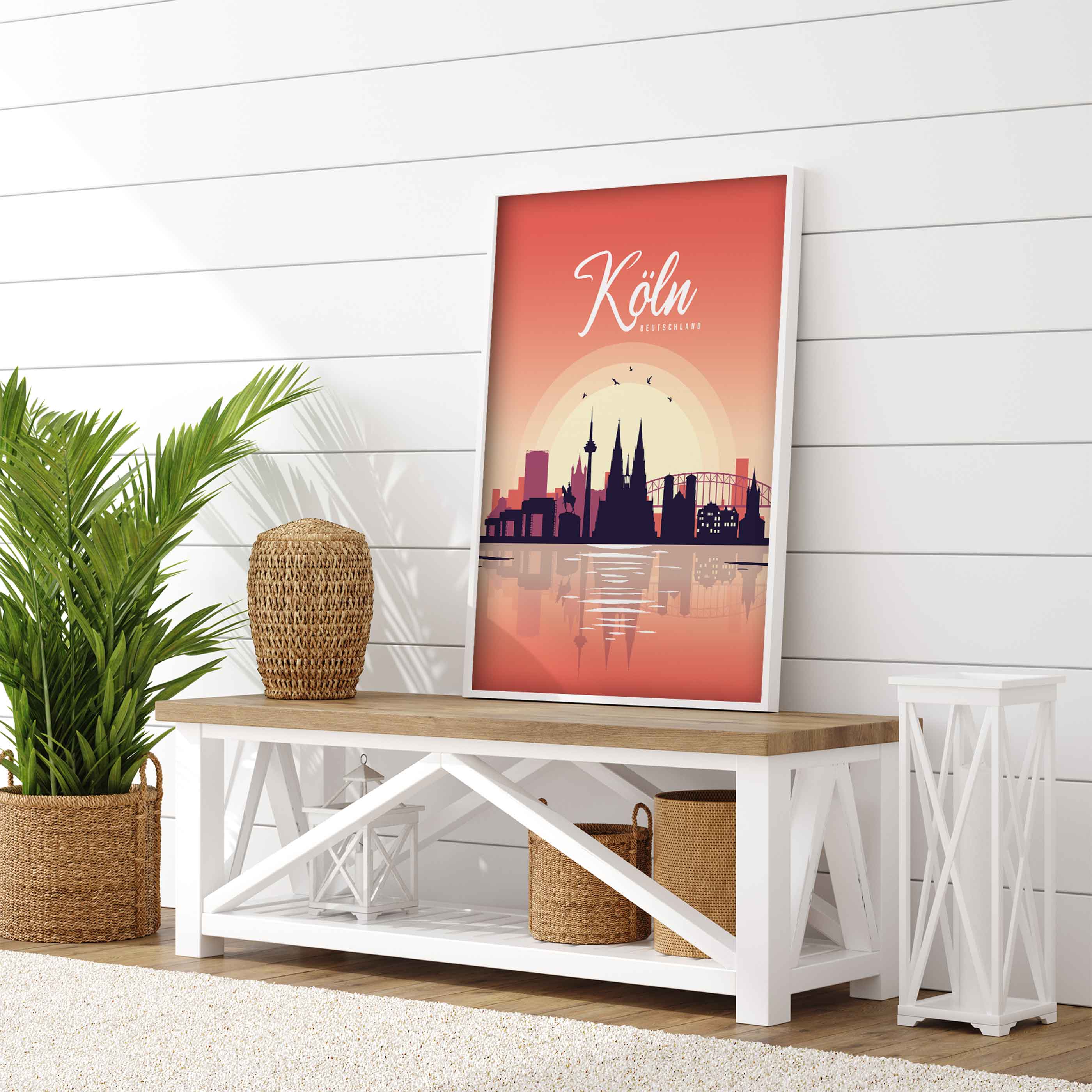 Poster Köln Skyline - by "Lou"
