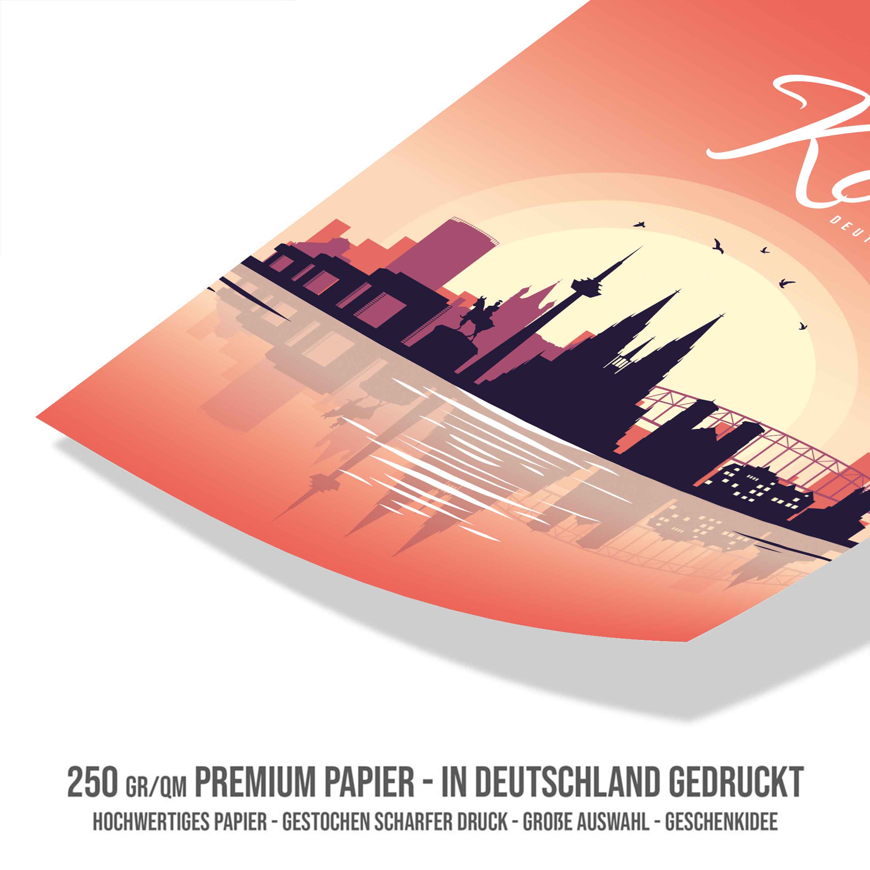 Poster Köln Skyline - by "Lou"