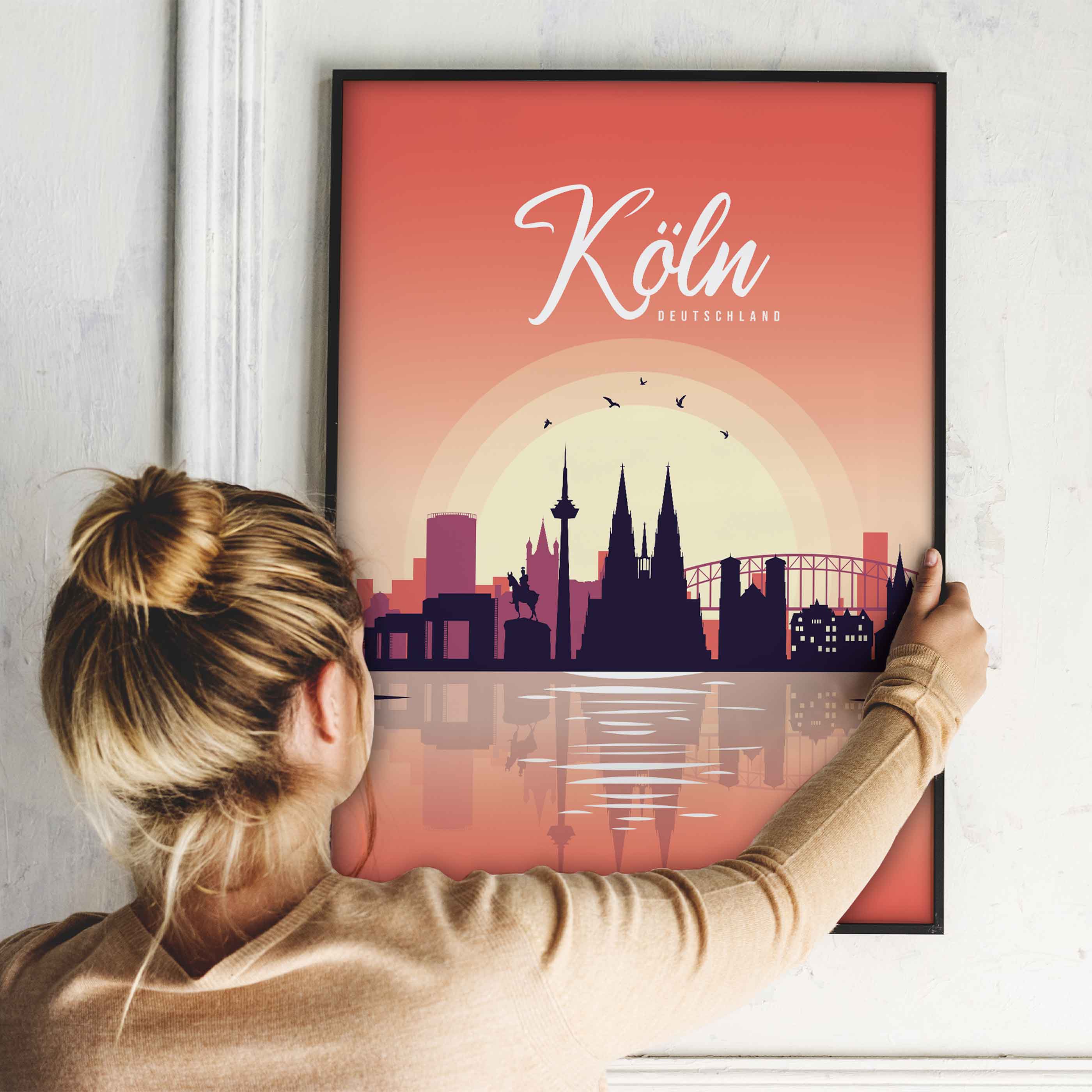 Poster Köln Skyline - by "Lou"