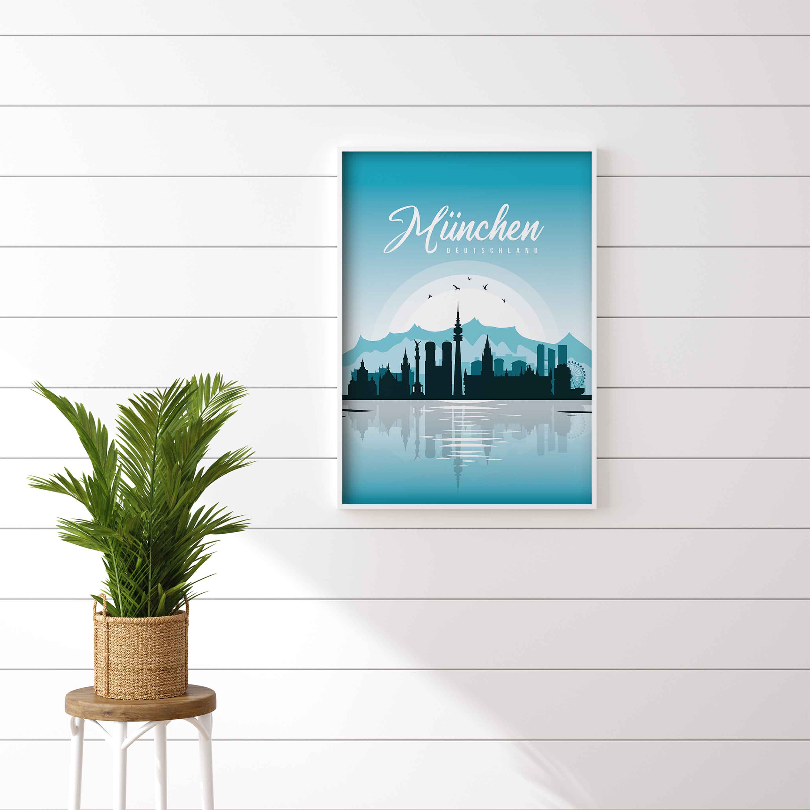 Poster München Skyline - by "Lou"