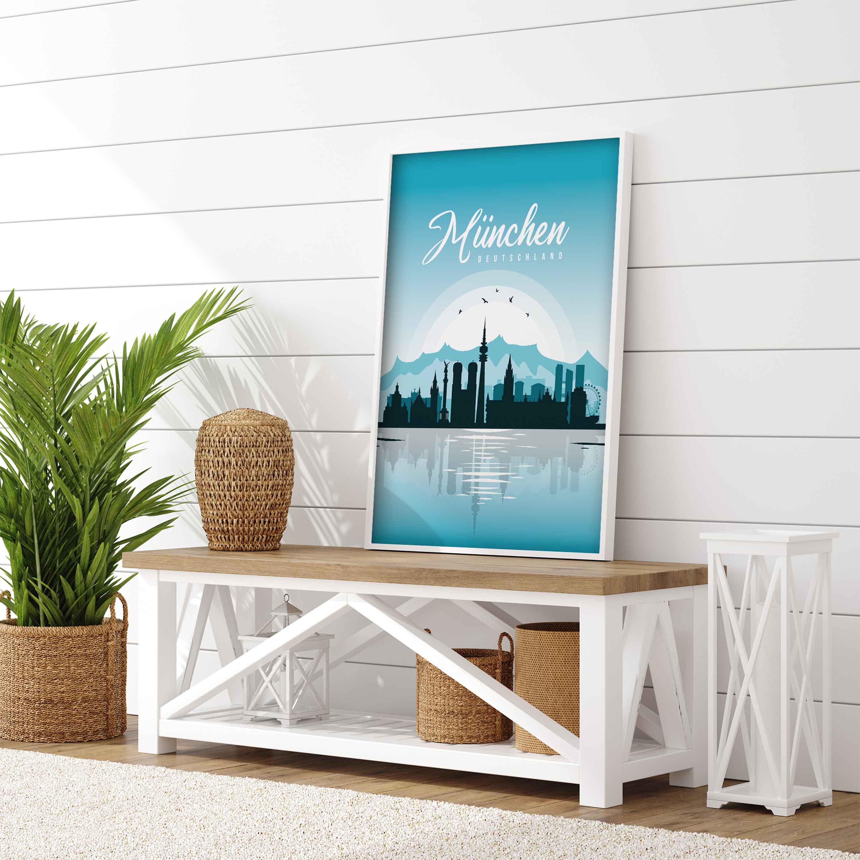 Poster München Skyline - by "Lou"