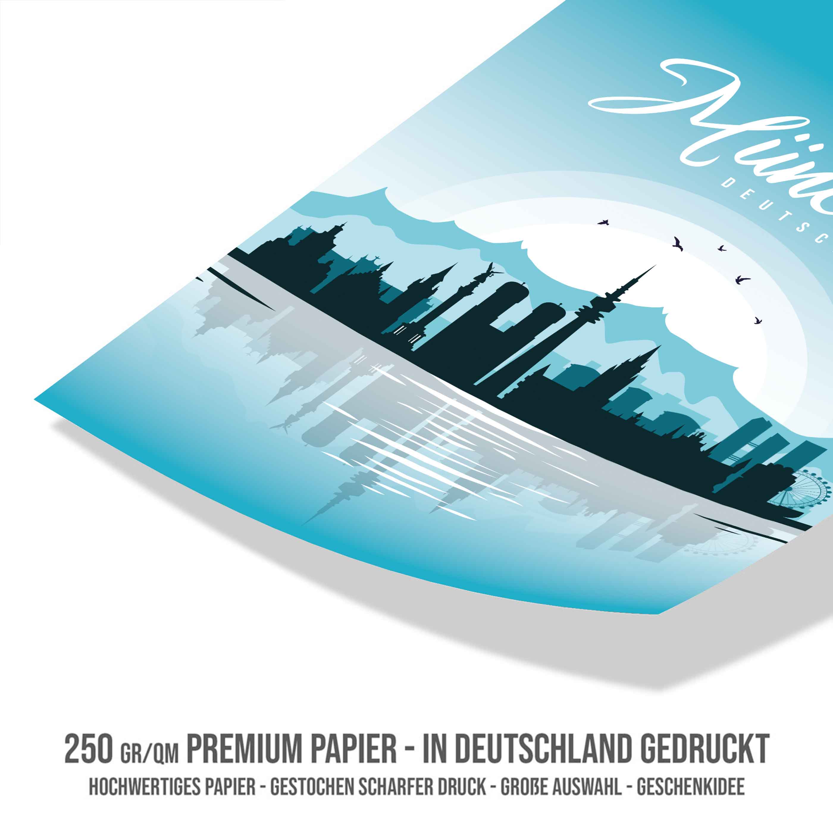 Poster München Skyline - by "Lou"