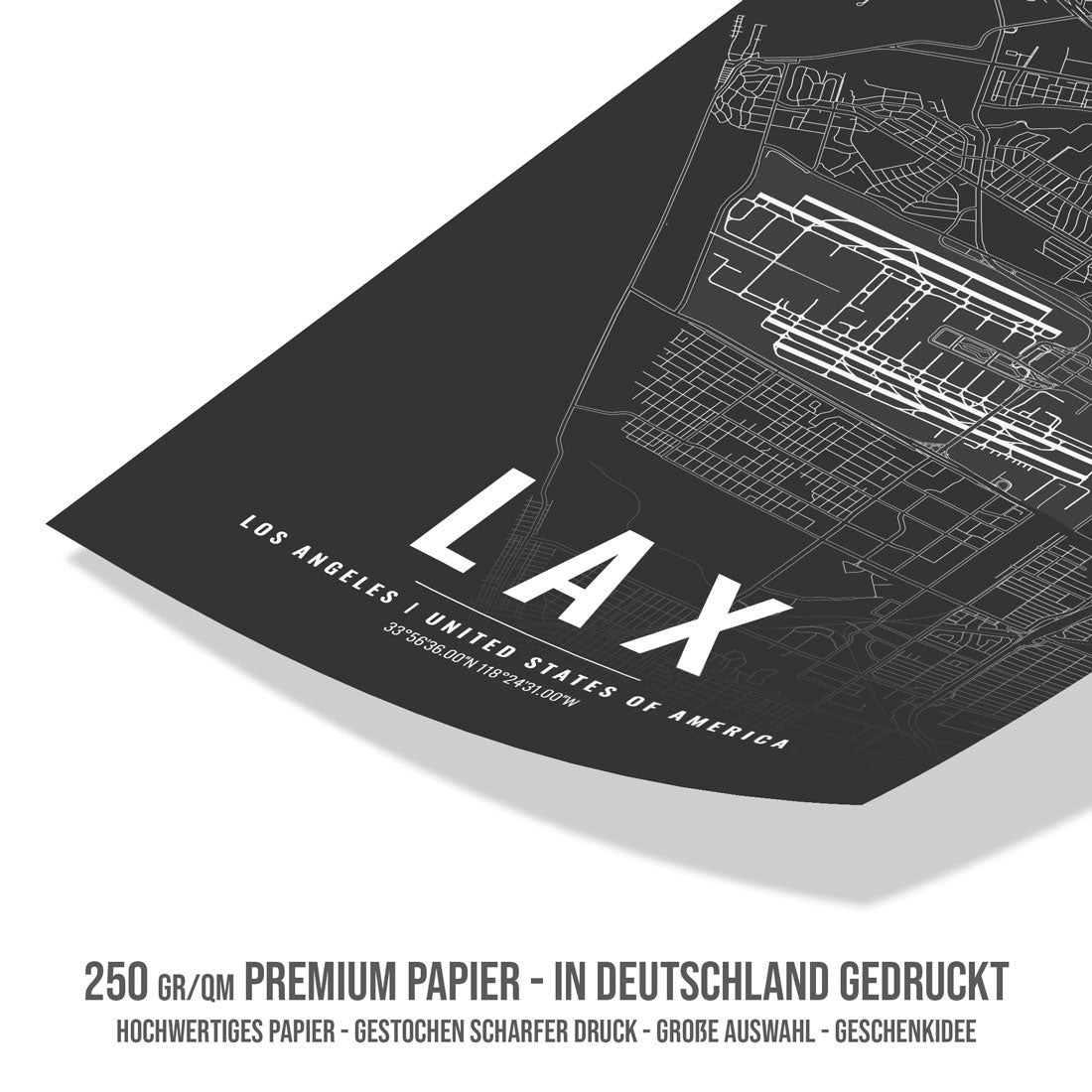 Flughafen Poster - LAX - Los Angeles