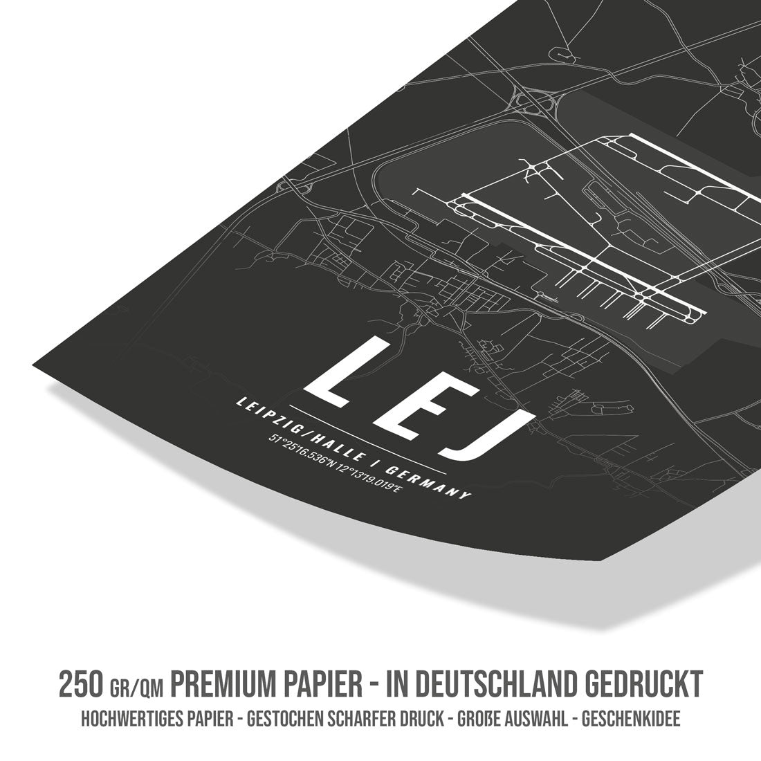 Flughafen Poster - LEJ - Leipzig