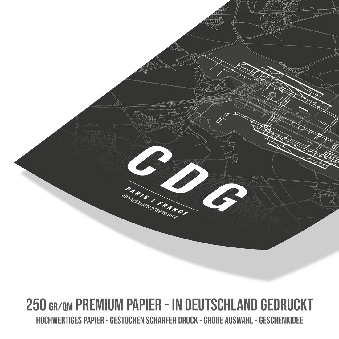 Flughafen Poster - CDG - Paris