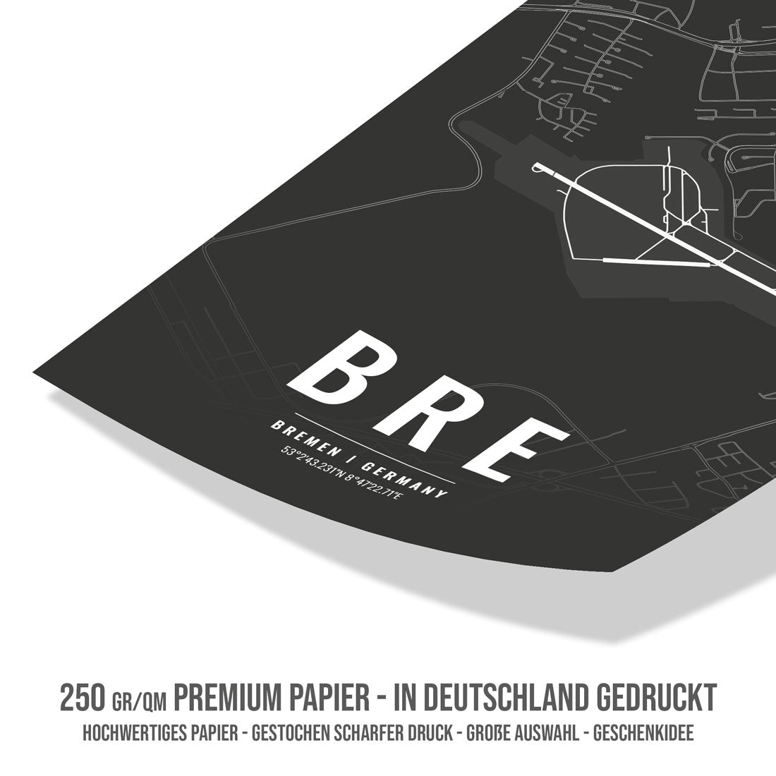 Flughafen Poster - BRE - Bremen