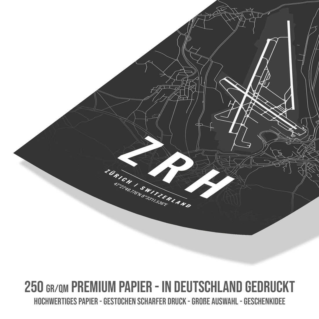 Flughafen Poster - ZRH - Zürich