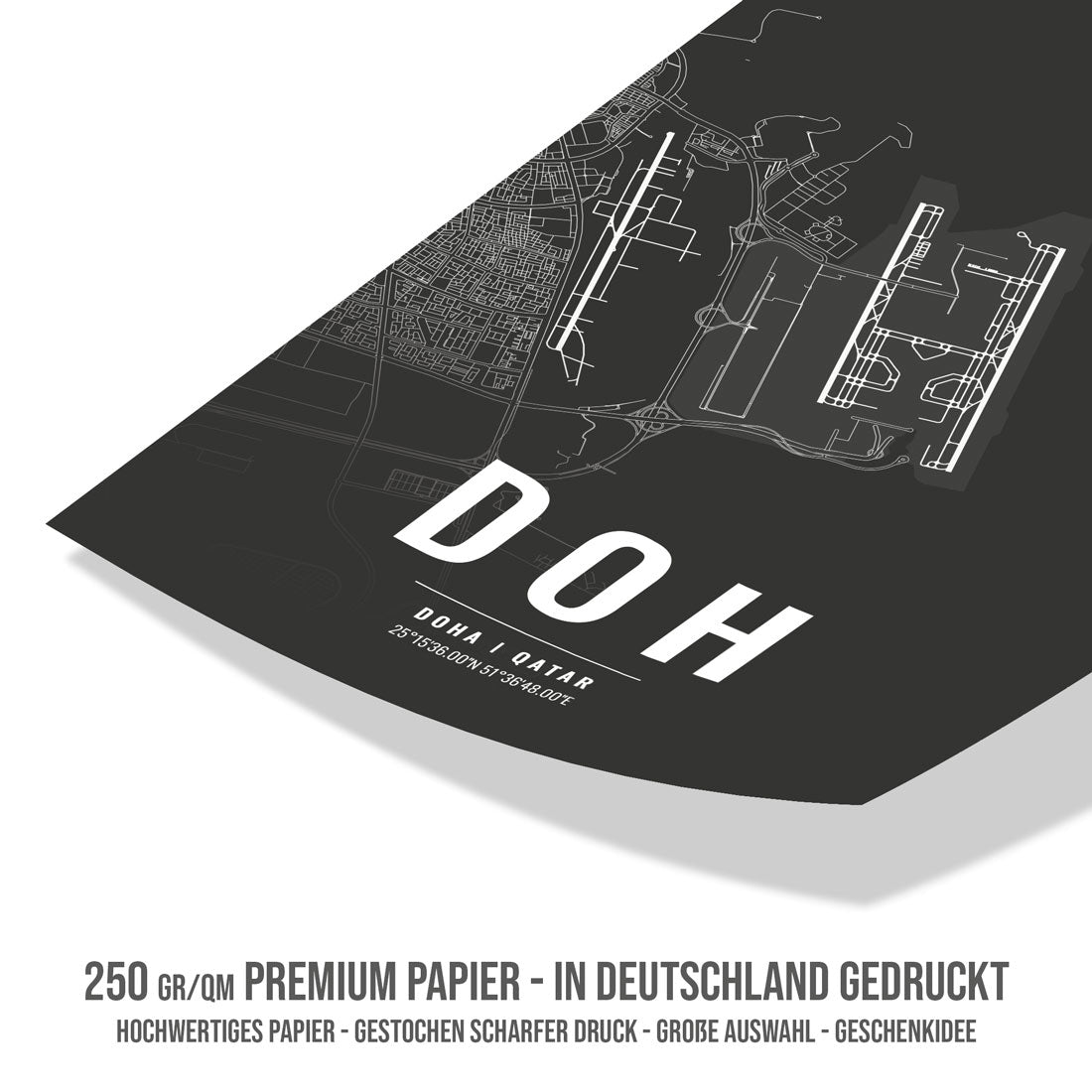Flughafen Poster - DOH - Doha