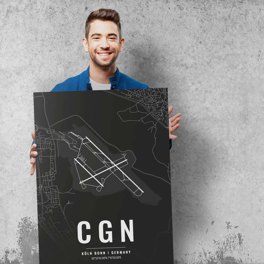 Flughafen Poster - CGN - Cologne Köln