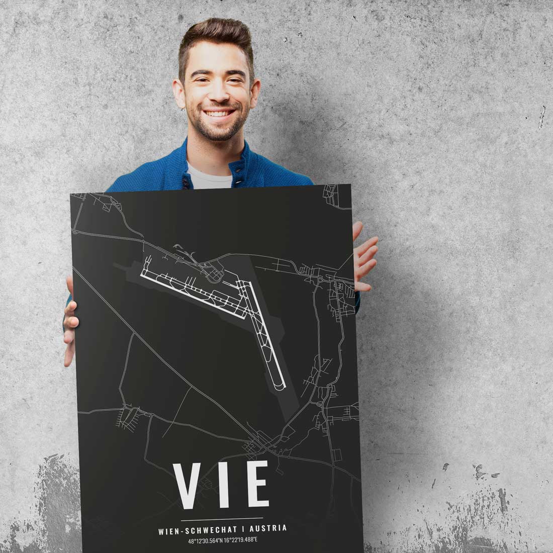 Flughafen Poster - VIE - Wien