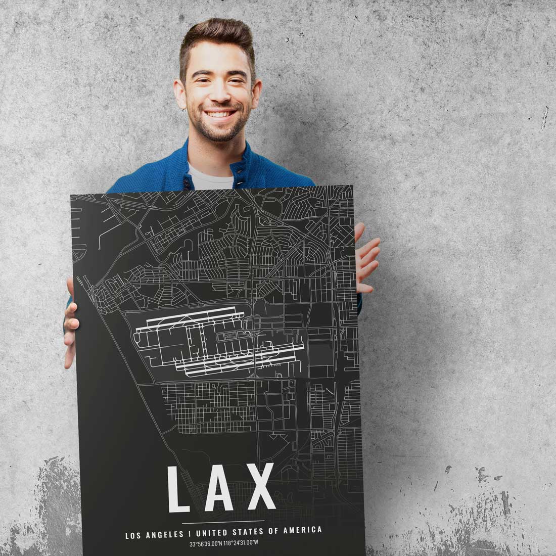 Flughafen Poster - LAX - Los Angeles