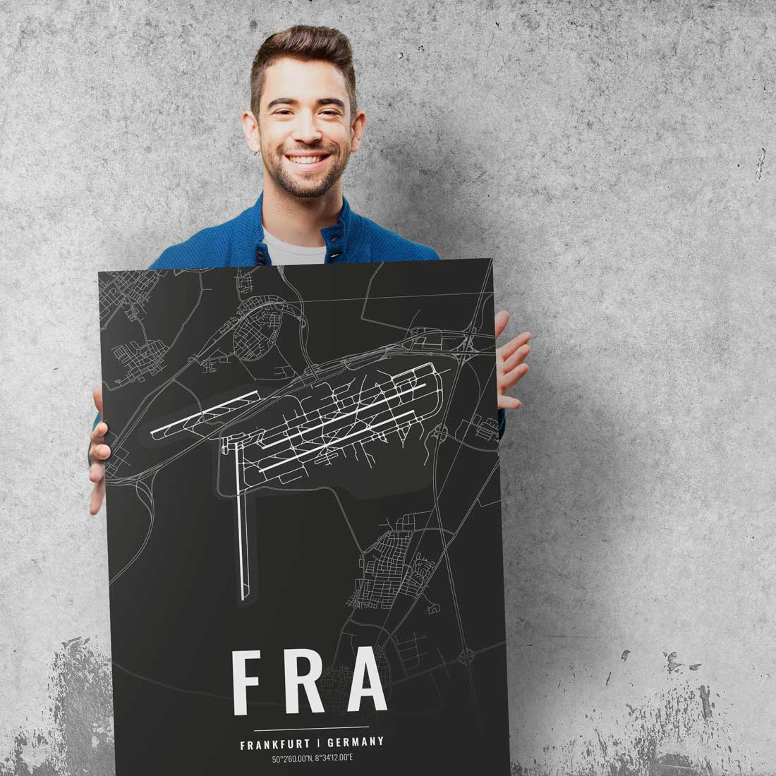 Flughafen Poster - FRA - Frankfurt