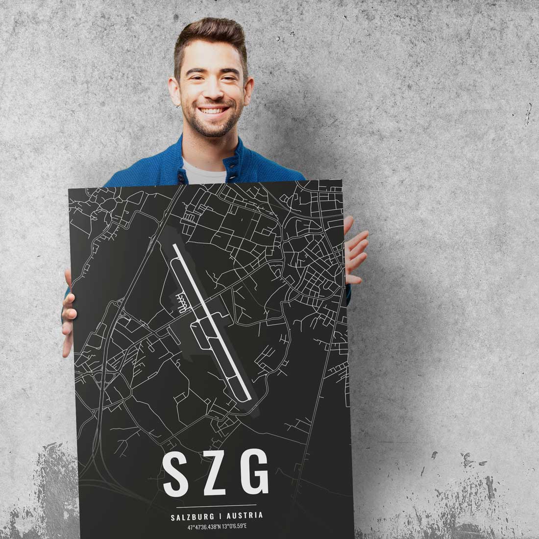 Flughafen Poster - SZG - Salzburg