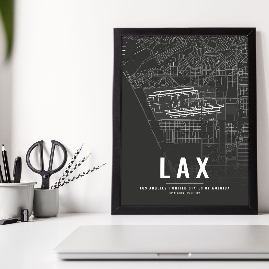 Flughafen Poster - LAX - Los Angeles