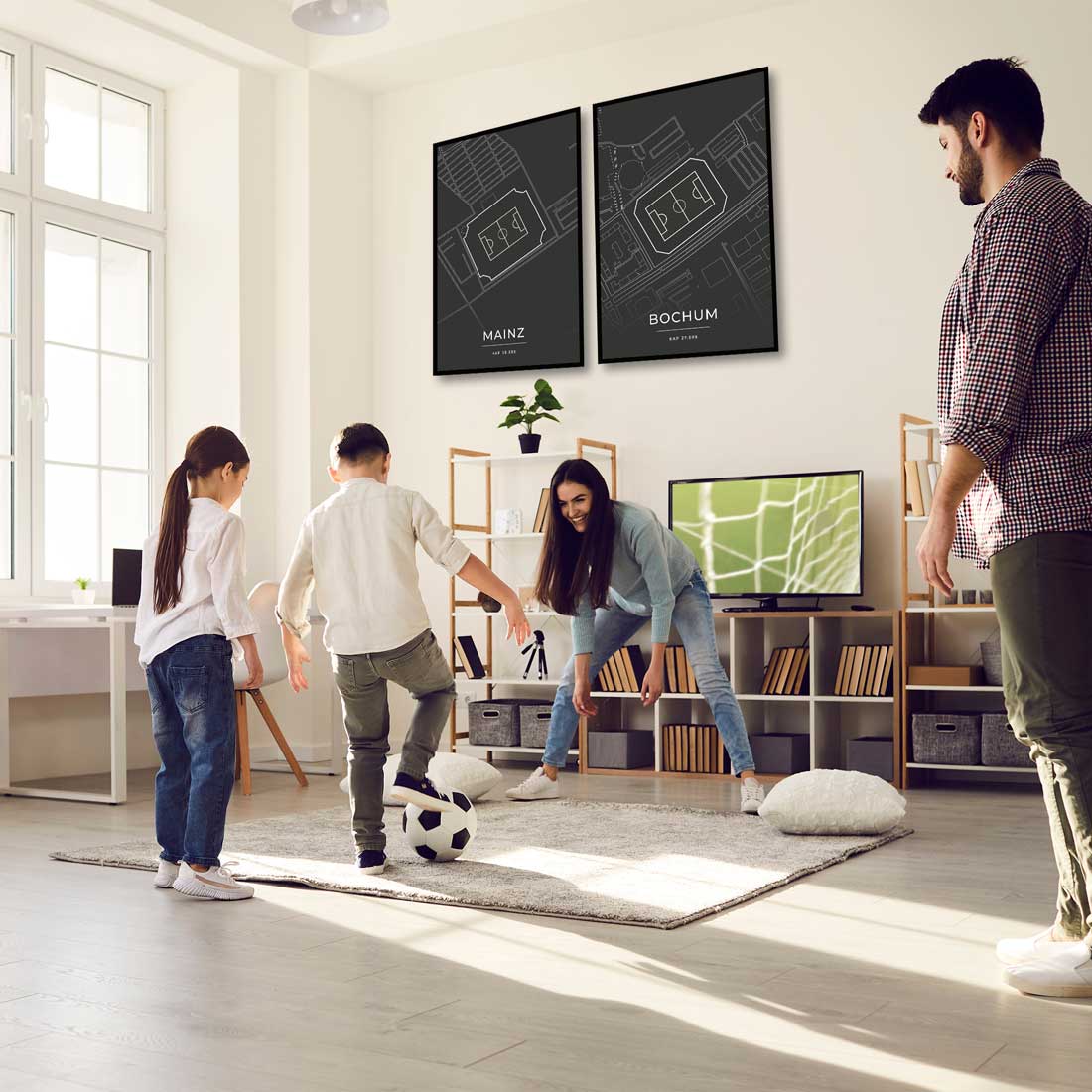 Stadion Poster - Mainz - Fussball Karte