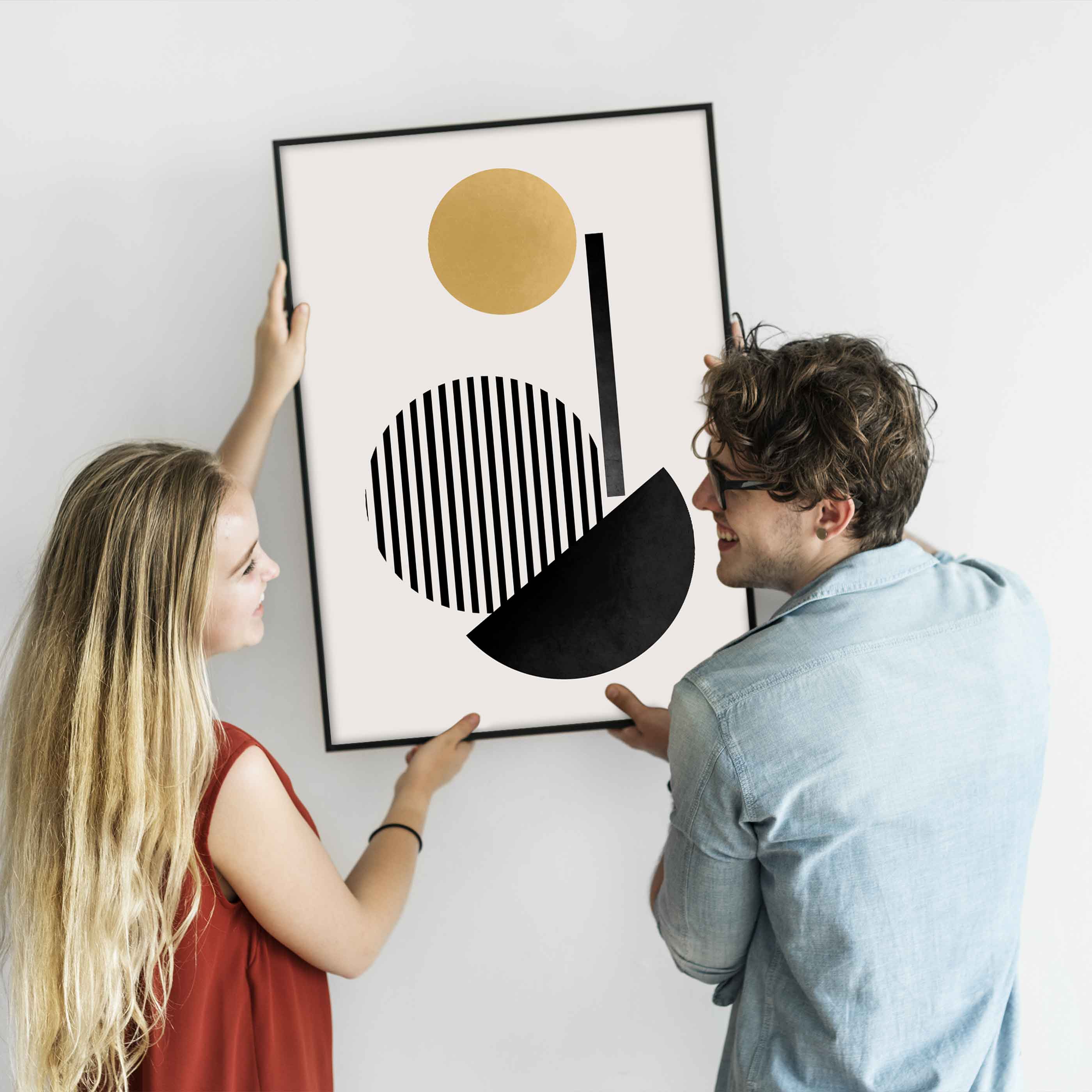 Poster Art Dots and Lines No 1 Line Art