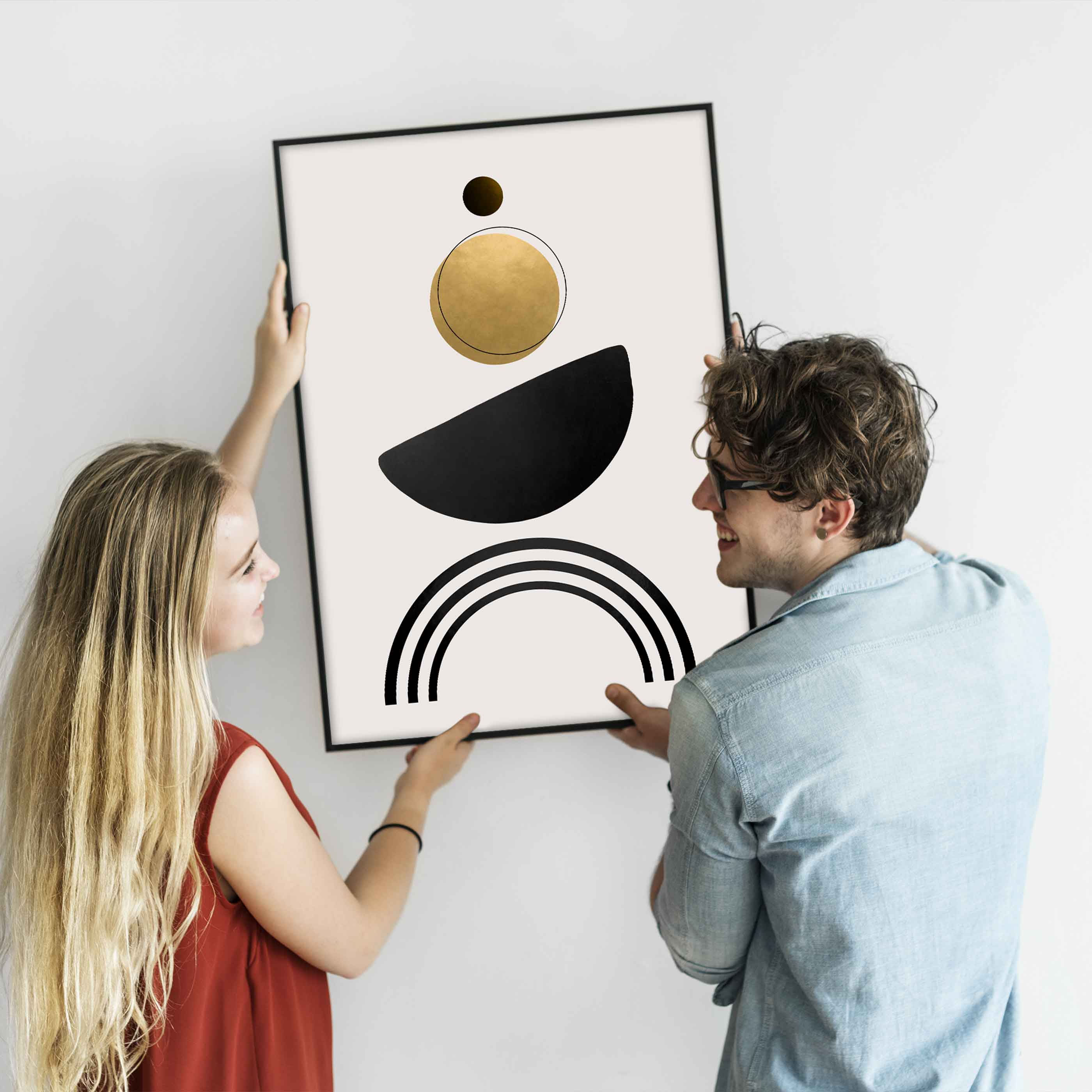 Poster Art Dots and Lines No 3 Line Art