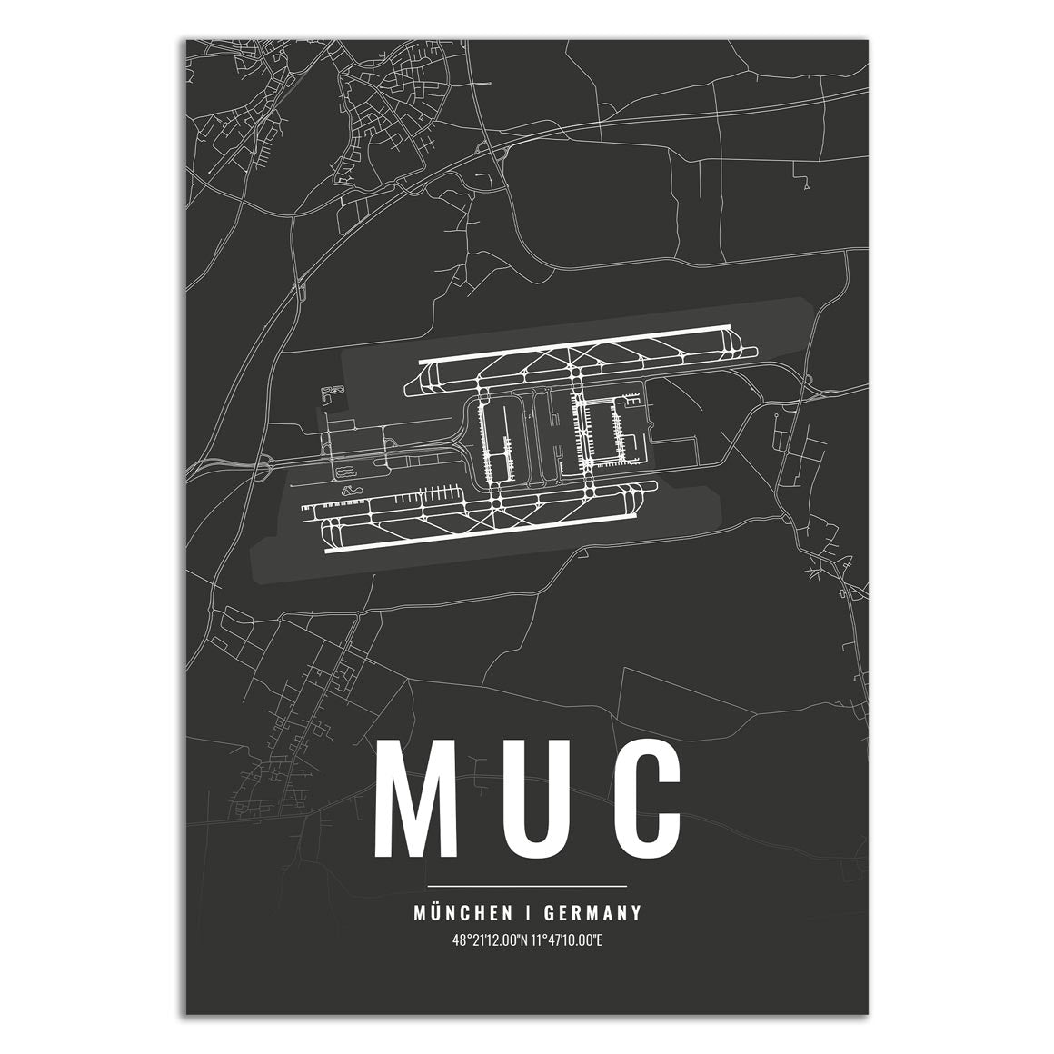 Flughafen Poster - MUC - München