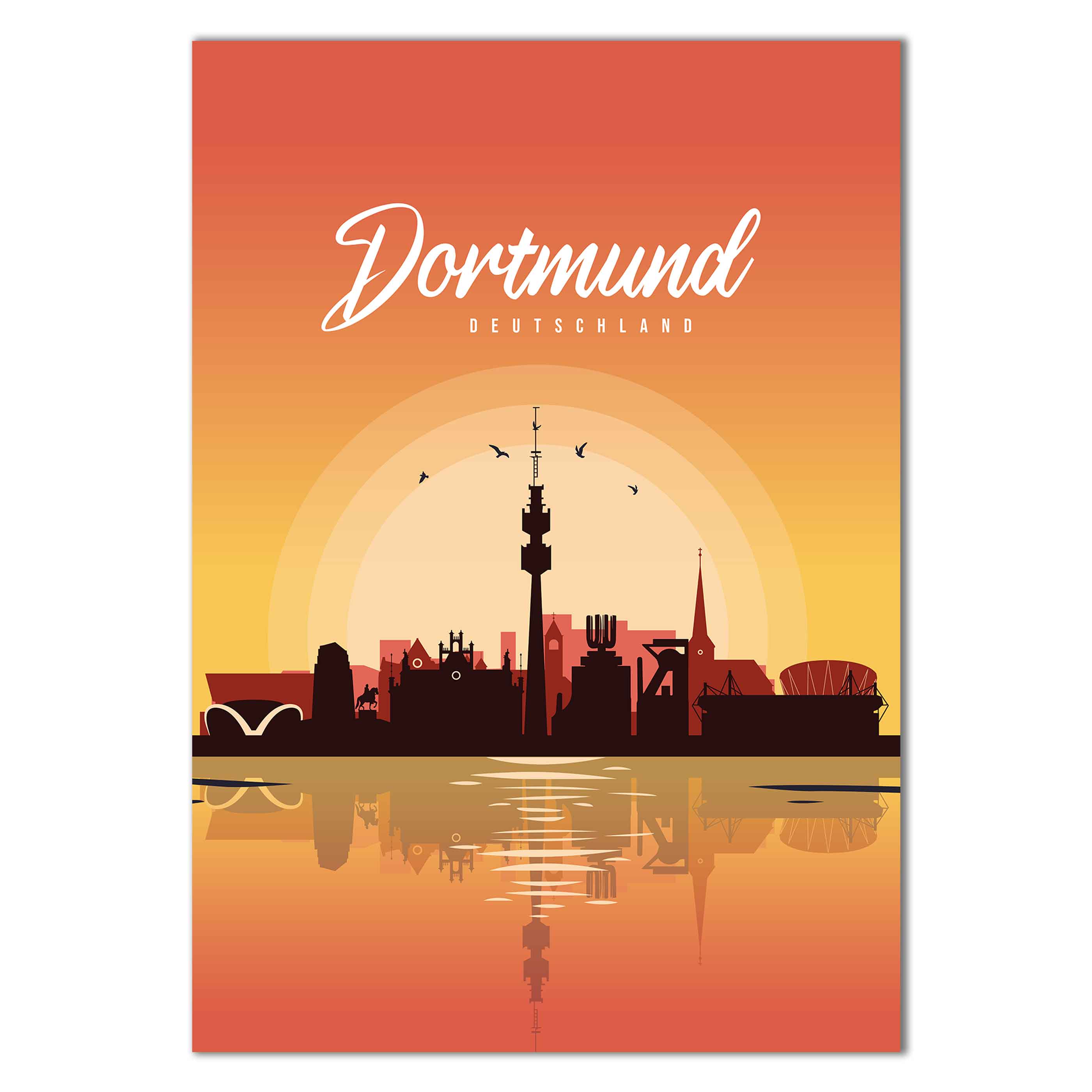 Poster Dortmund Skyline - by "Lou"