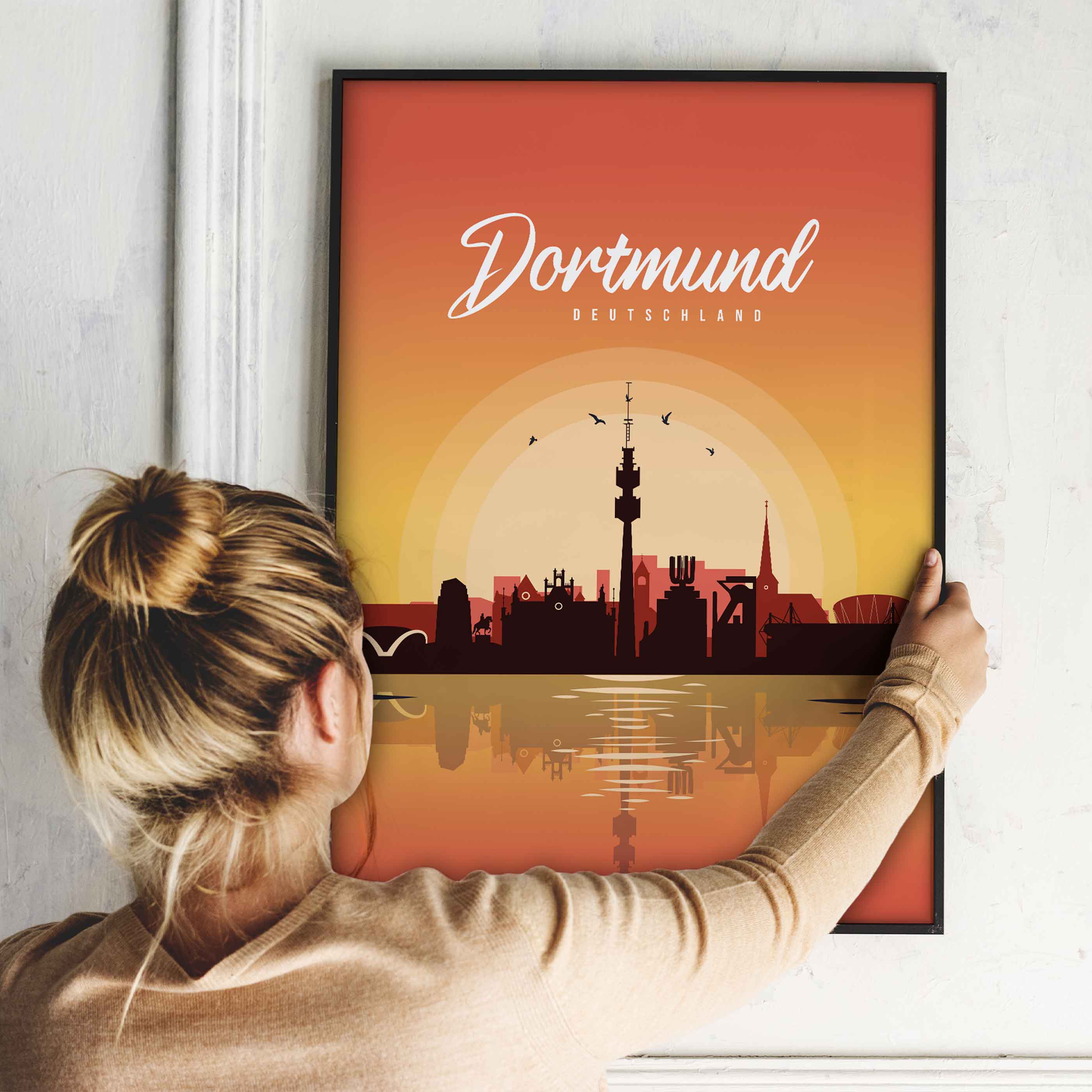 Poster Dortmund Skyline - by "Lou"