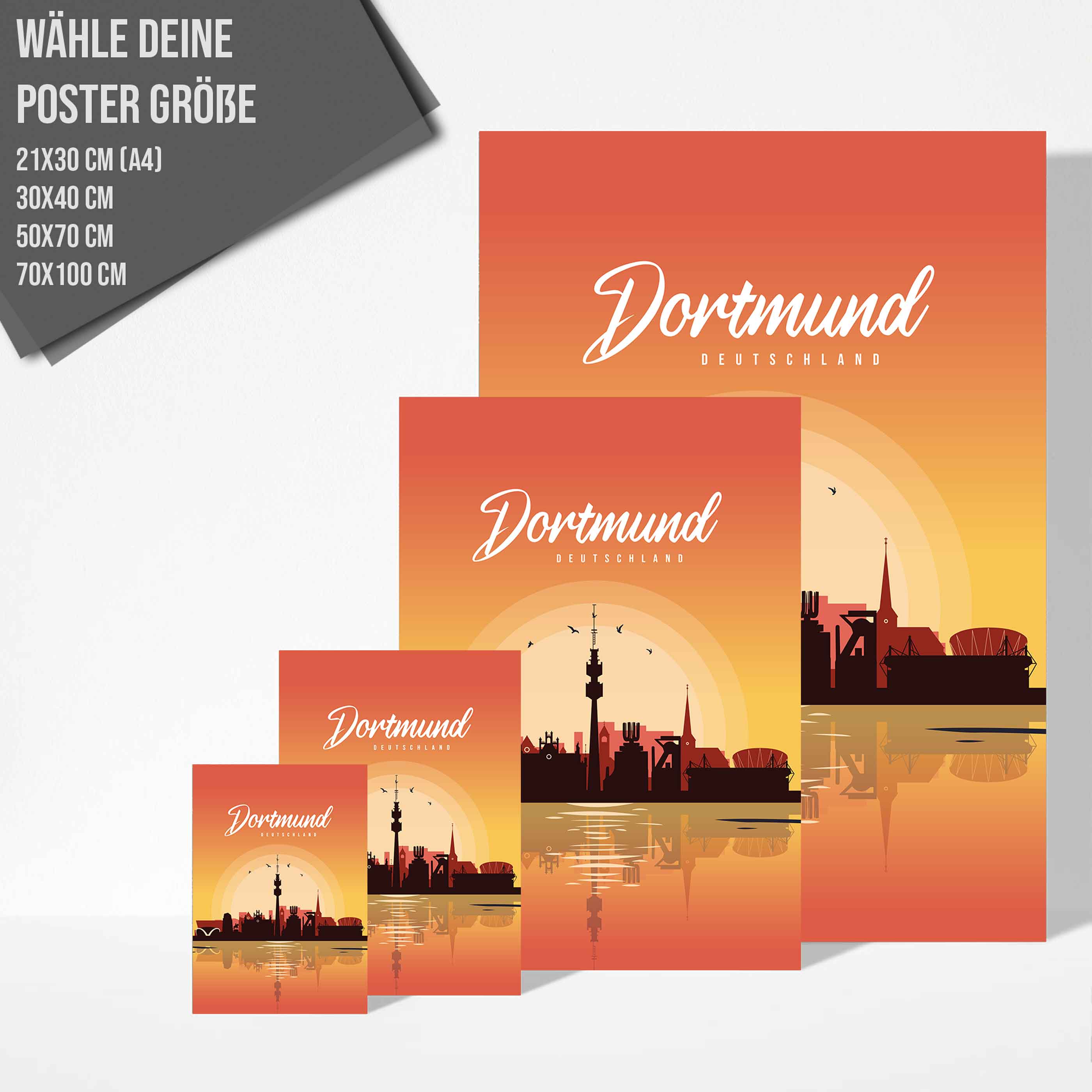 Poster Dortmund Skyline - by "Lou"
