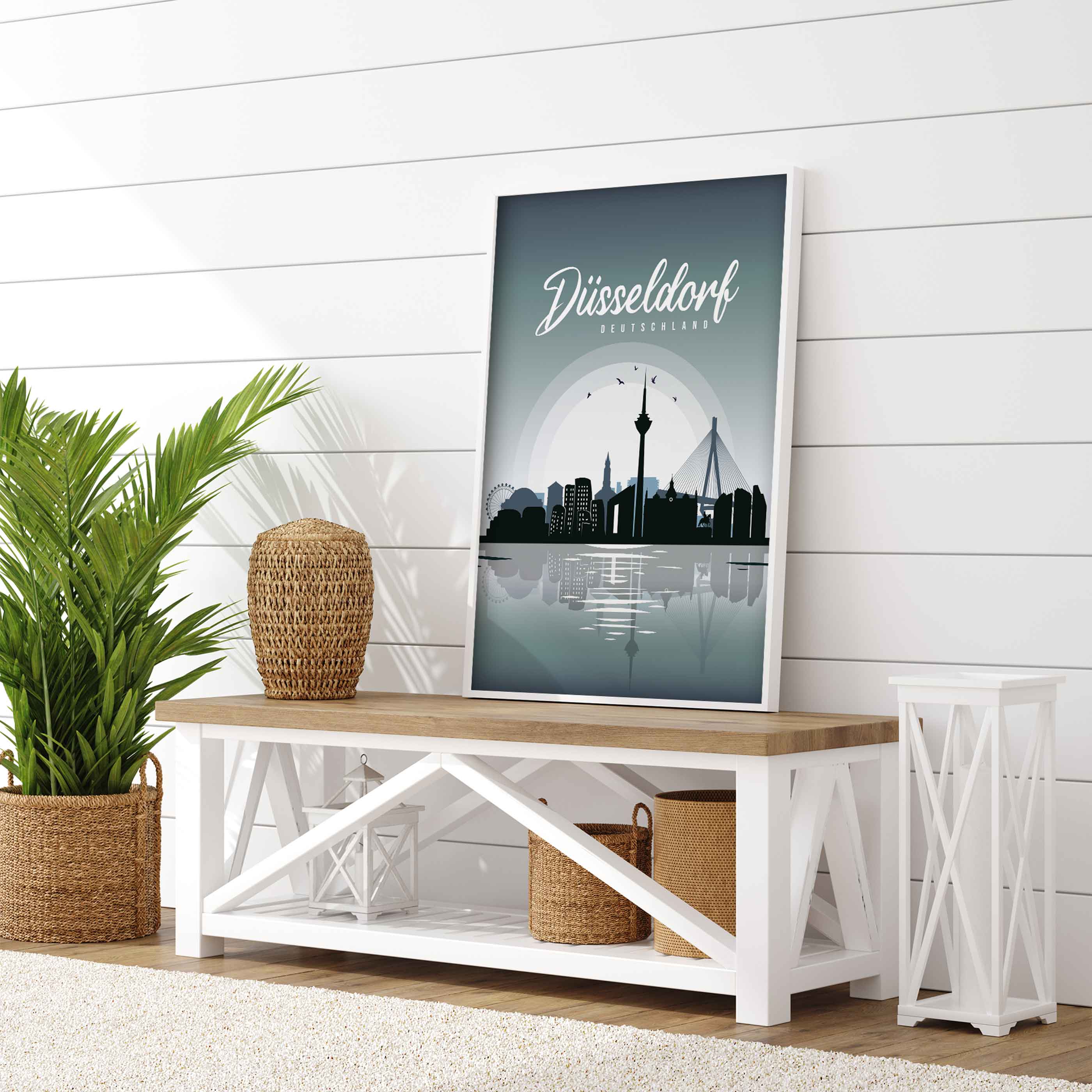 Poster Düsseldorf Skyline - by "Lou"