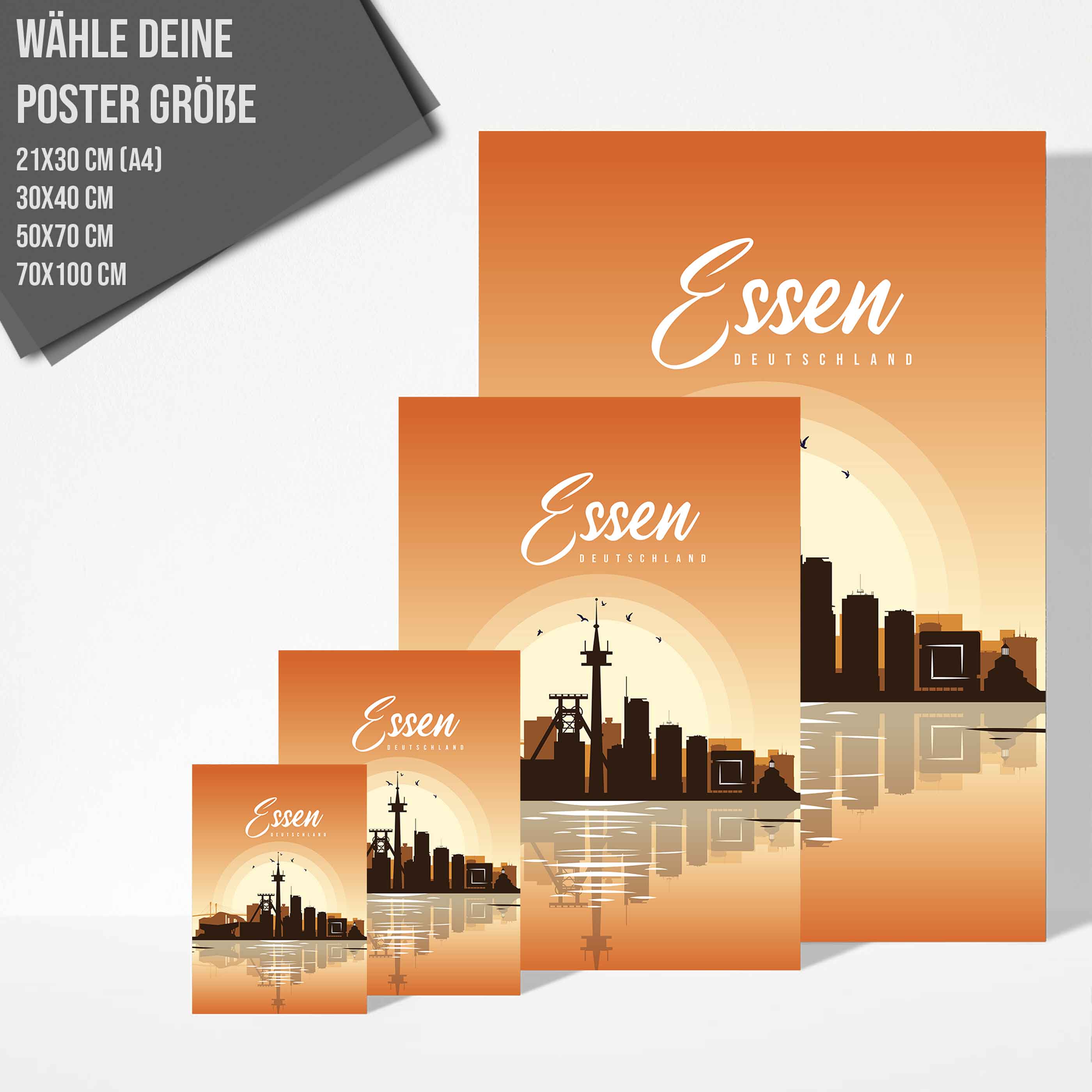 Poster Essen Skyline - by "Lou"