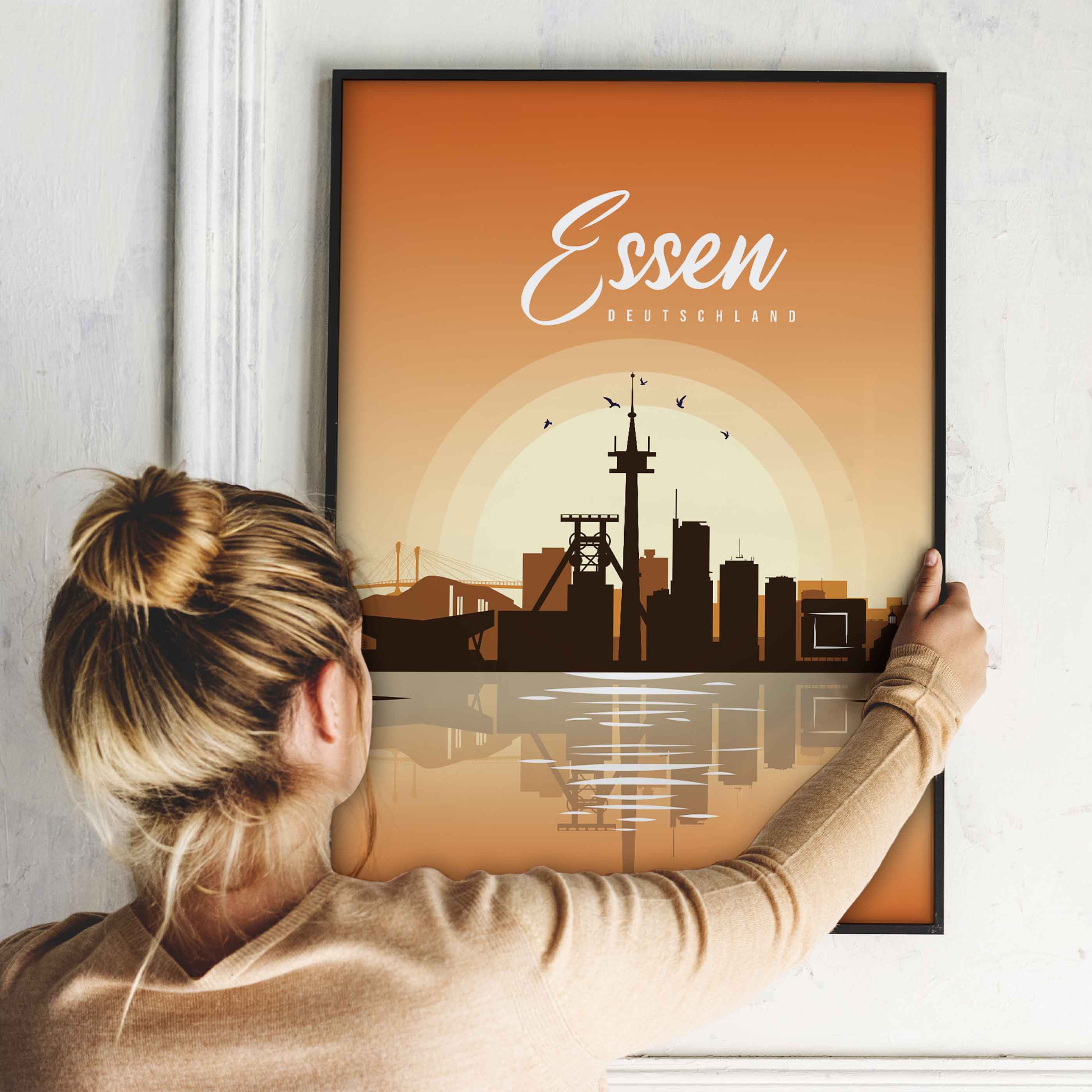 Poster Essen Skyline - by "Lou"